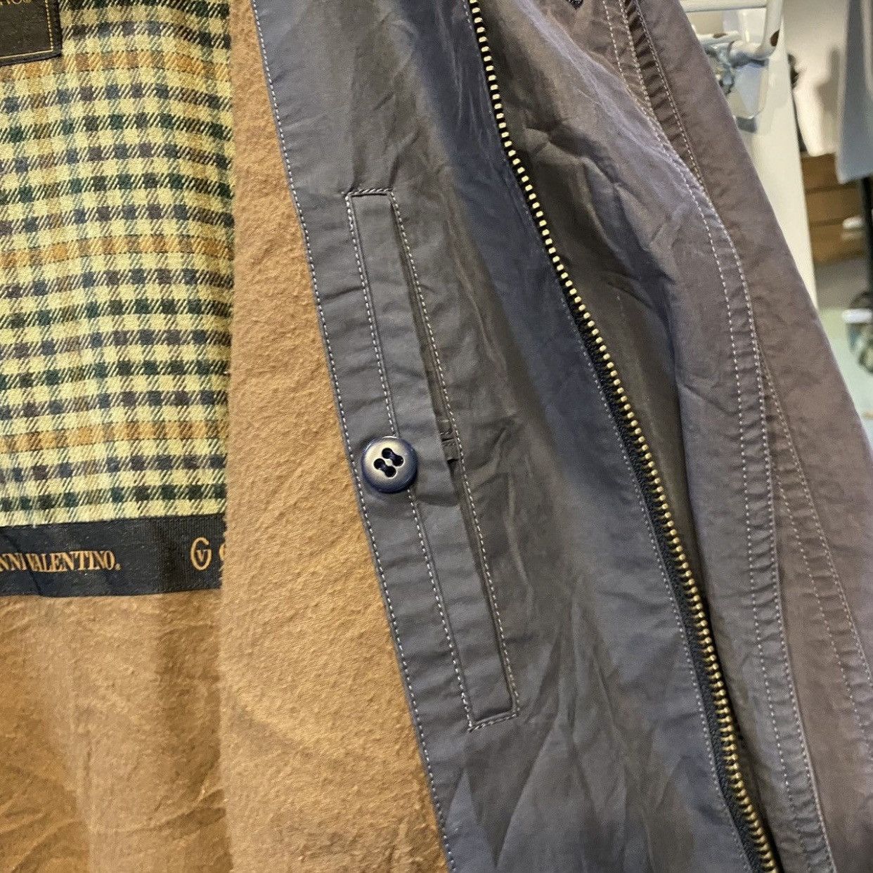 Gianni Valentino Vintage Gianni Valentino Italy Faded Bomber Jacket Size US M / EU 48-50 / 2 - 15 Thumbnail