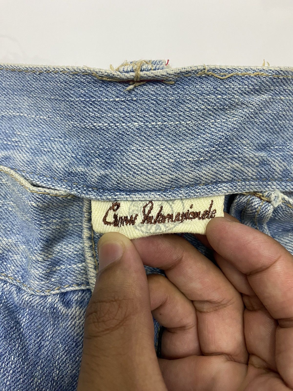 If Six Was Nine RARE🔥INSANE DISTRESSED DENIM JAPANESE BRAND JEANS Size US 32 / EU 48 - 8 Thumbnail