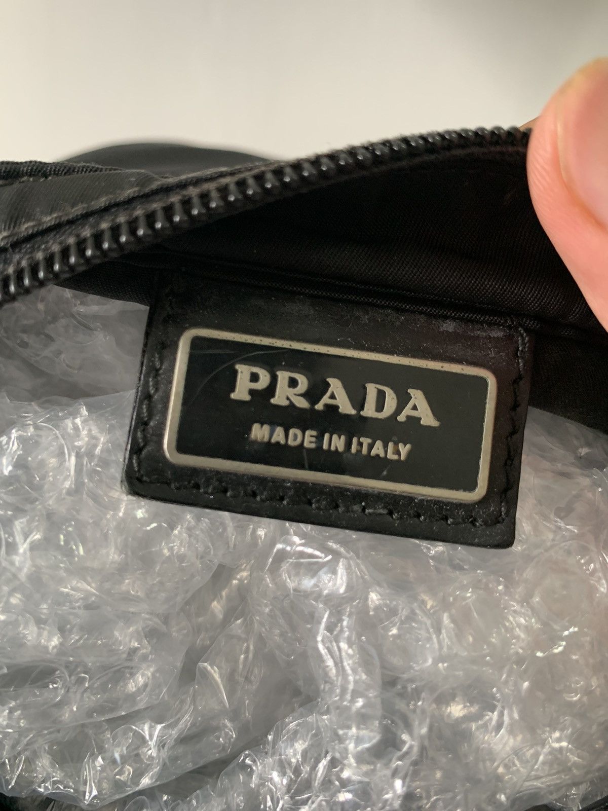 Prada Vintage Prada Black Sling Crossbody Medium Bag Size ONE SIZE - 12 Thumbnail