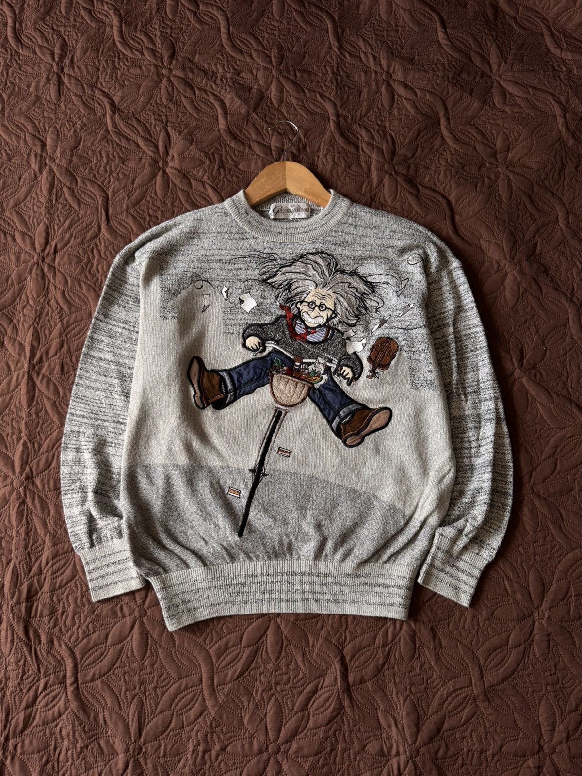 If Six Was Nine Vintage Gee gellan europe Albert Einstein embroidery design Size US S / EU 44-46 / 1 - 1 Thumbnail