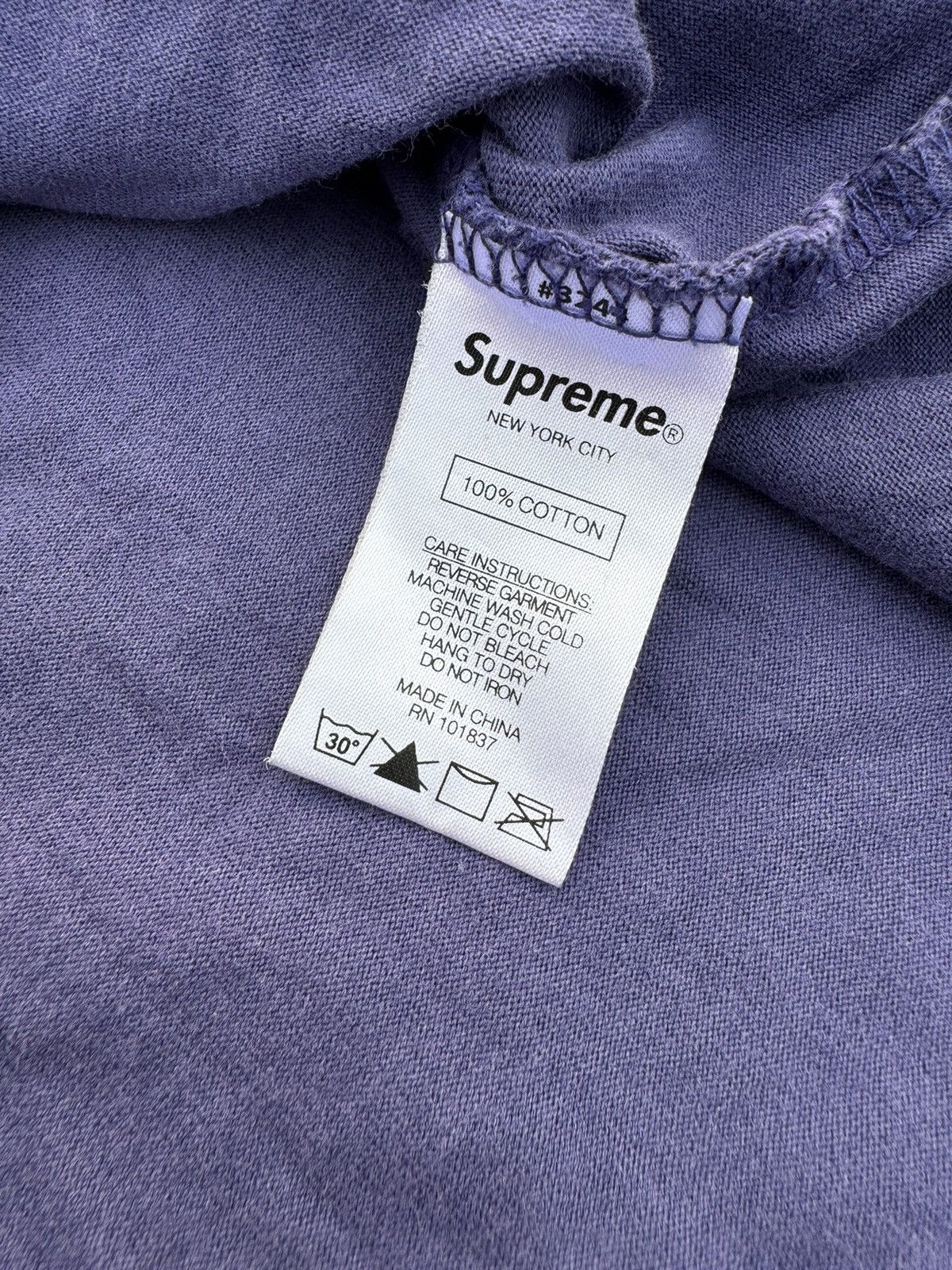 Supreme Supreme Bullion Logo S/S Top Washed Navy Size US L / EU 52-54 / 3 - 6 Thumbnail