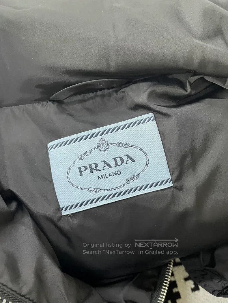 Prada Prada Gray triangle label wool down vest jacket Size XS / US 0-2 / IT 36-38 - 5 Thumbnail