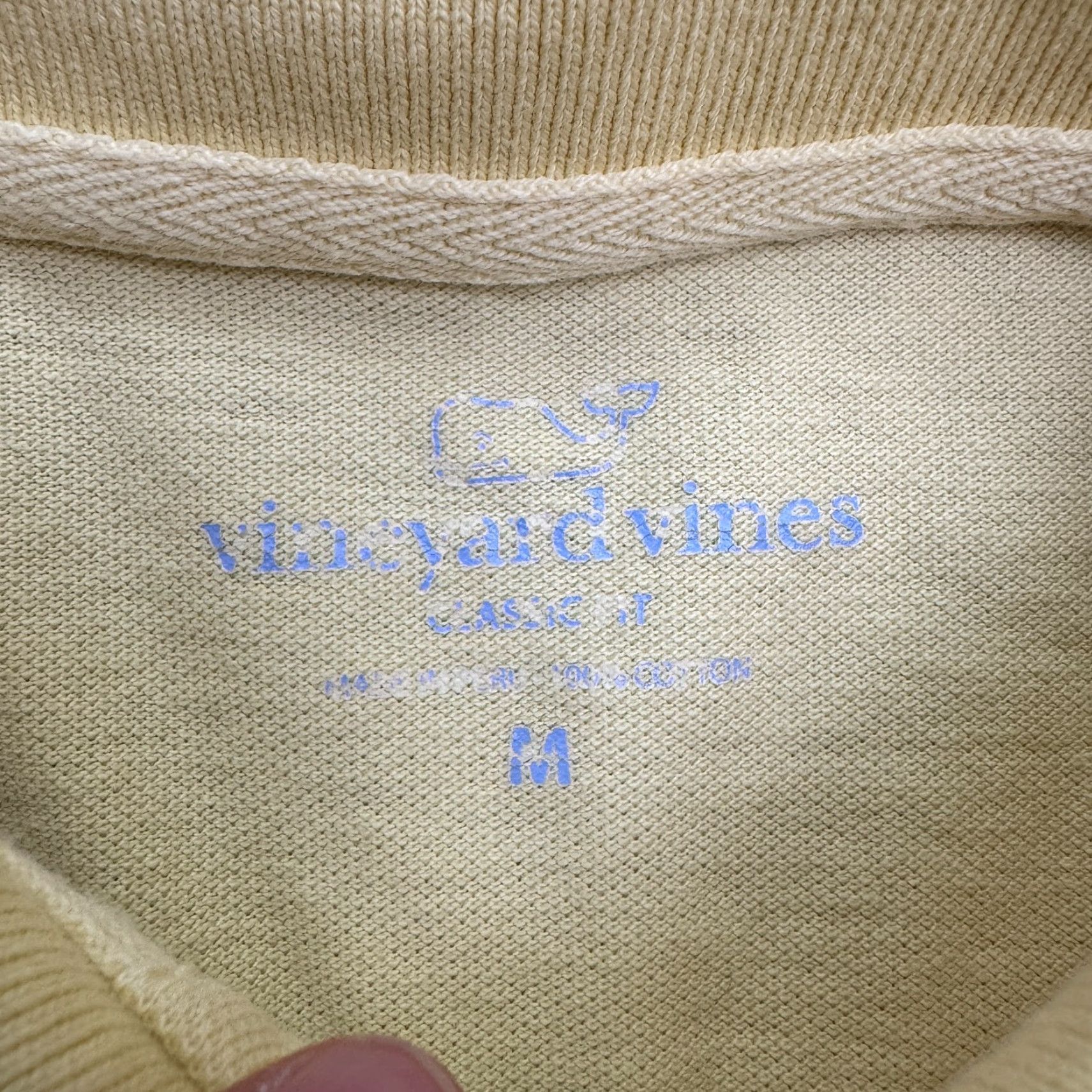 Vineyard Vines VINTAGE Vineyard Vines Polo Shirt Men Medium Yellow Cotton Casual Classic Fit Short Sleeve Size US M / EU 48-50 / 2 - 7 Thumbnail