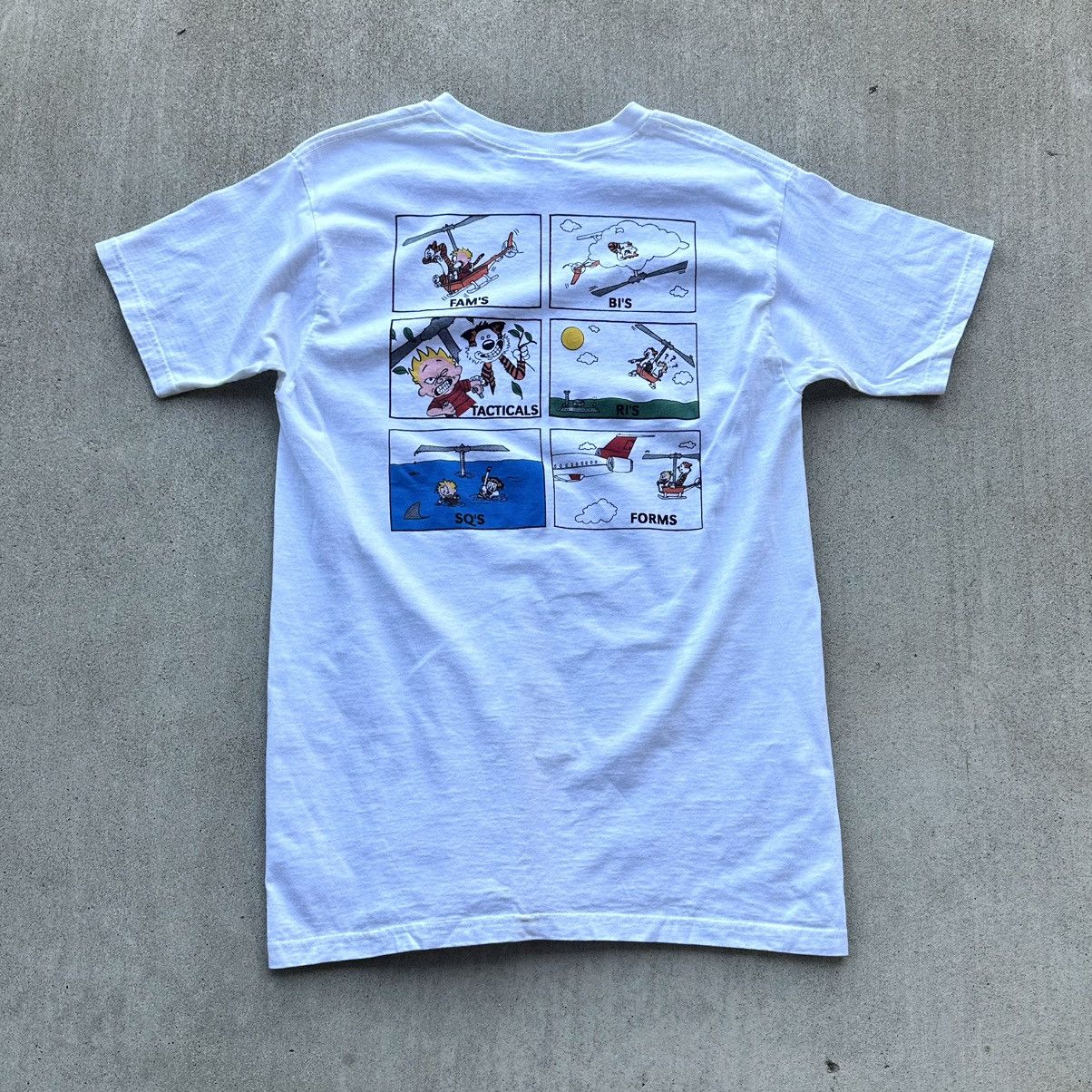 Vintage Calvin And Hobbes T Shirt 90s Funny Comic Strip FOTL