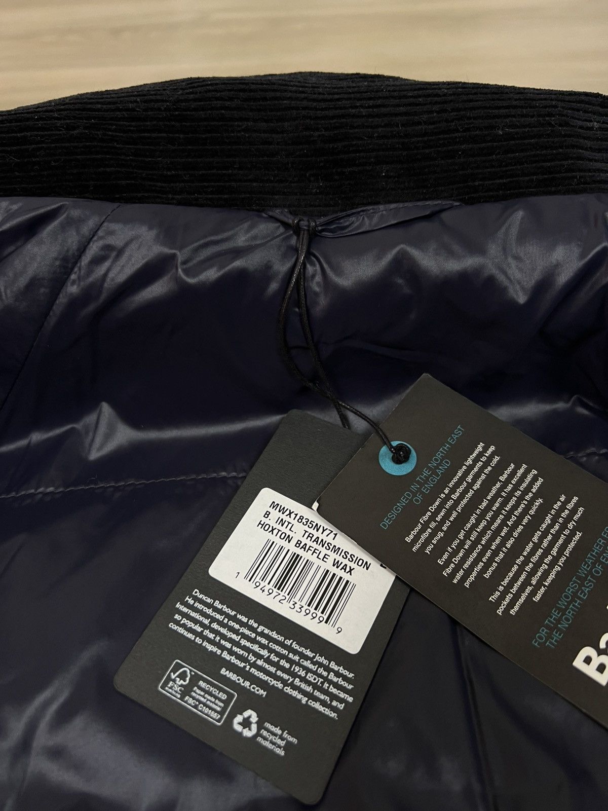Barbour Barbour international Transmission Hoxton Baffle Wax Jacket Size US L / EU 52-54 / 3 - 4 Thumbnail