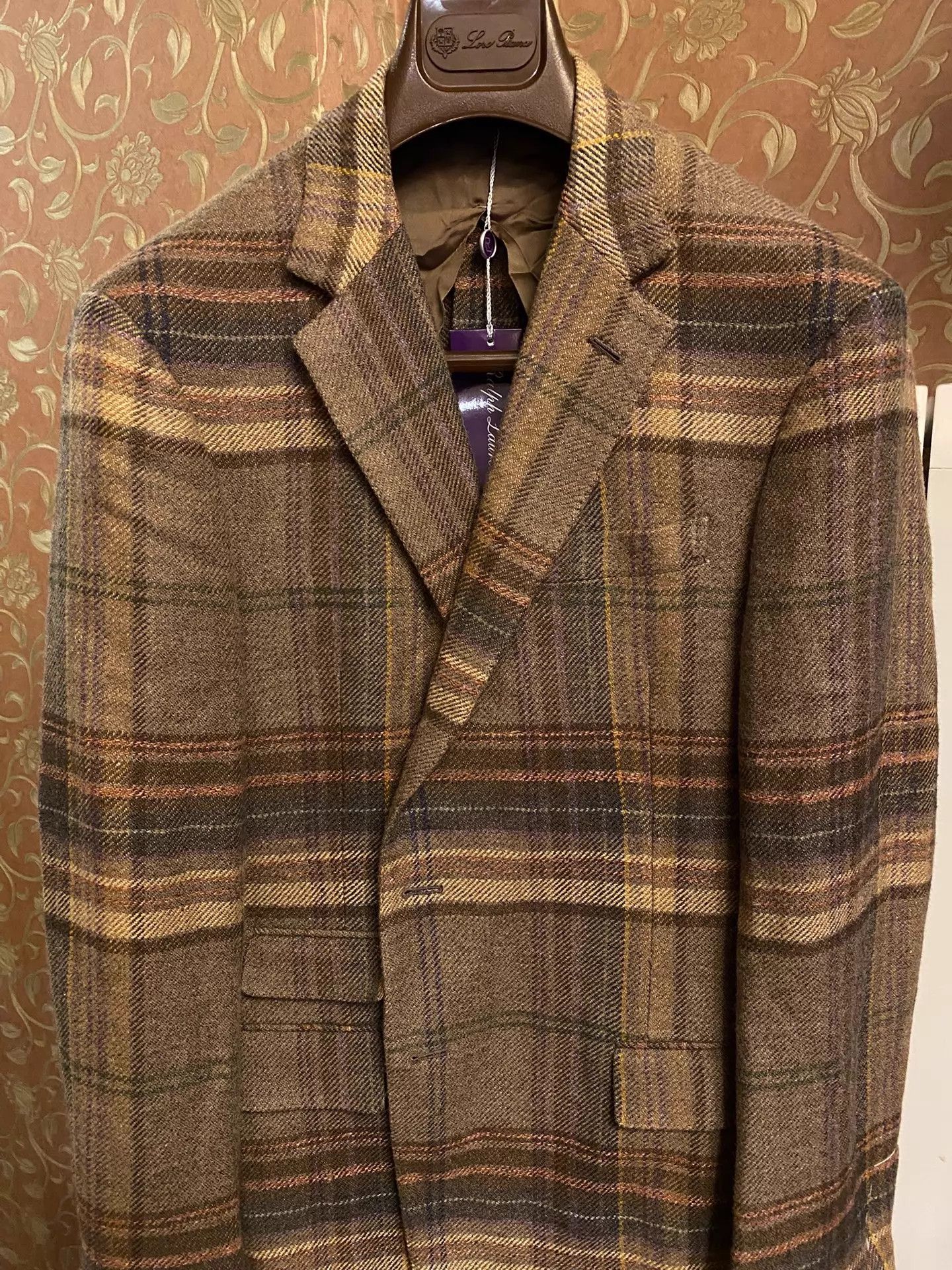 Polo Ralph Lauren Ralph Lauren Purple Label Tussah Silk Check Suit 40 Size 40R - 2 Thumbnail