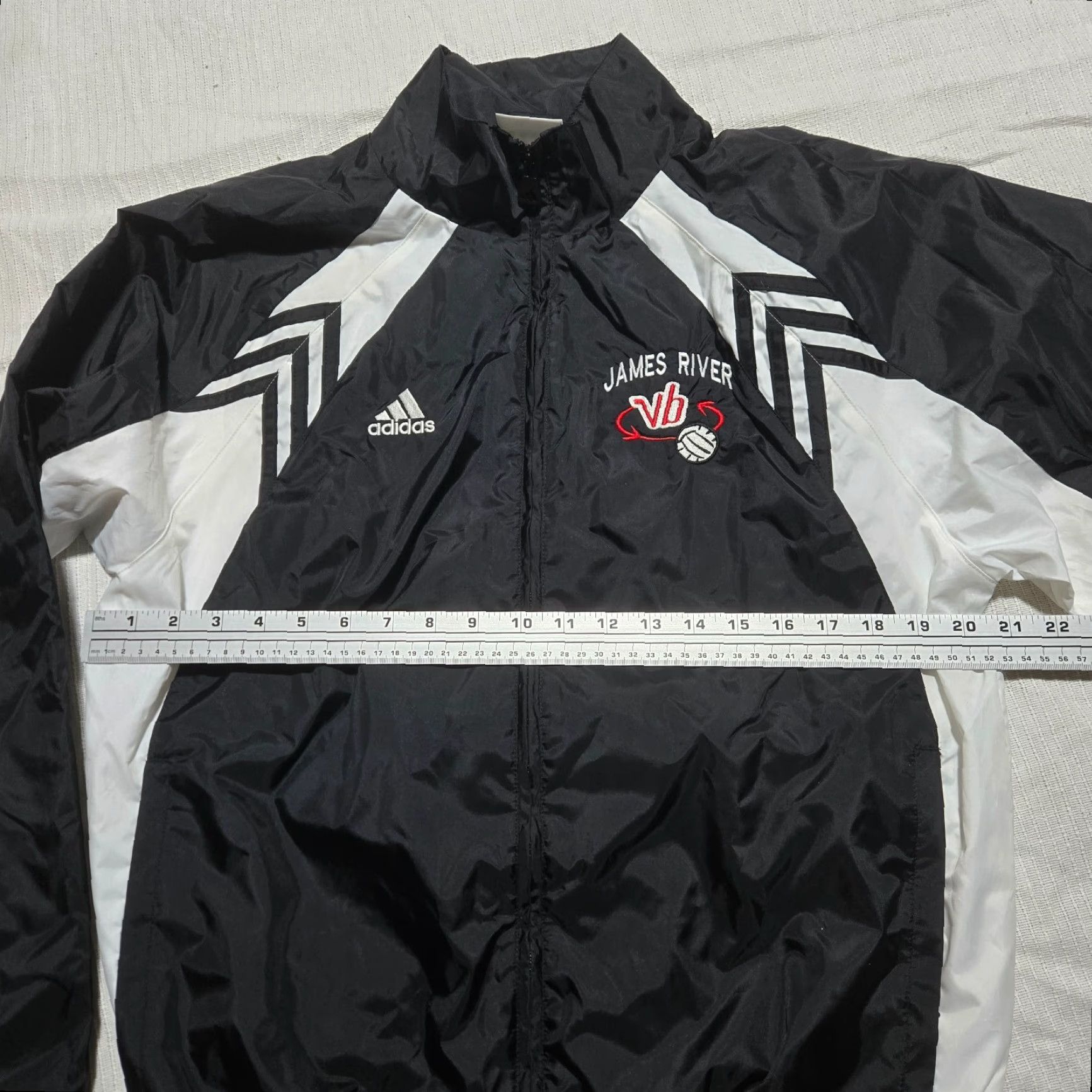Adidas Adidas James River VB Volleyball Running Jacket Coat Black Full Zip Womens XS Size XS / US 0-2 / IT 36-38 - 6 Thumbnail