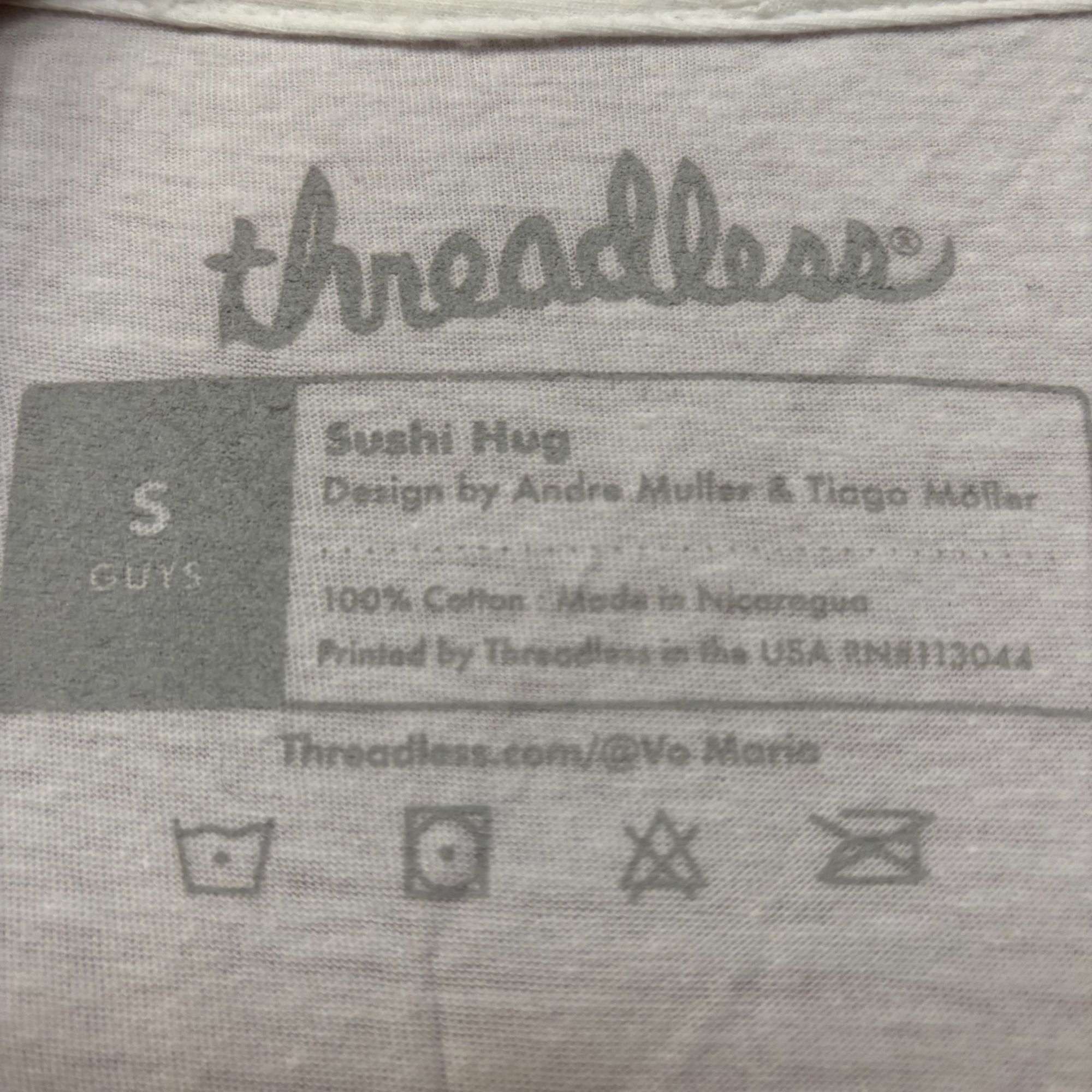 Threadless Threadless Sushi Hug Kawaii Graphic Design T-Shirt Small Size US S / EU 44-46 / 1 - 4 Thumbnail