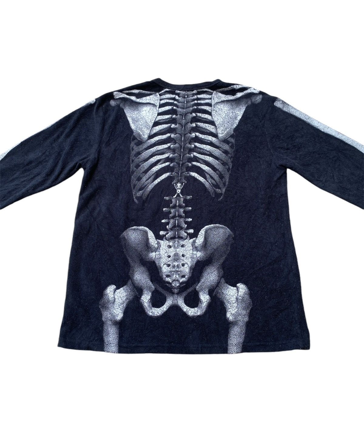 Japanese Brand PPFM Skeleton Fleece L.Sleeve Rare Design Size US L / EU 52-54 / 3 - 4 Thumbnail
