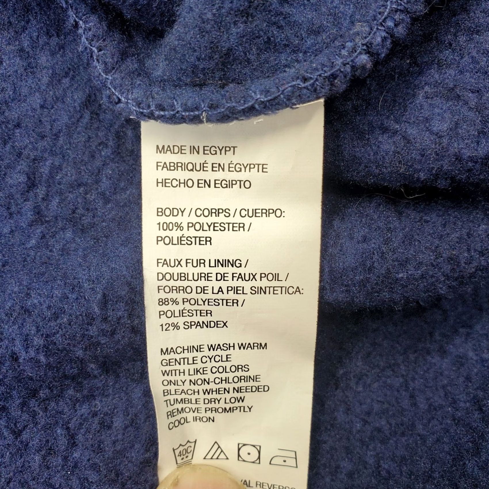 Vintage G.H. Bass & Co. Sweatshirt Mens XXL Blue 1/4 Zip Mock Neck Sherpa Lined Sweatshirt Size US XXL / EU 58 / 5 - 6 Thumbnail
