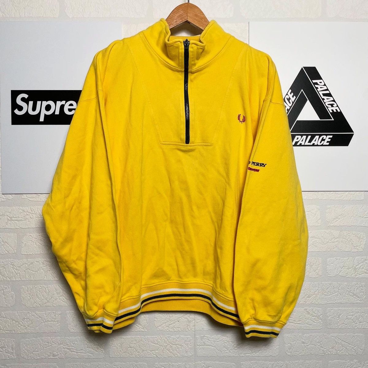 Designer × Fred Perry × Vintage Vintage FRED Perry old sweatshirt logo half zip y2k designer Size US M / EU 48-50 / 2 - 1 Thumbnail