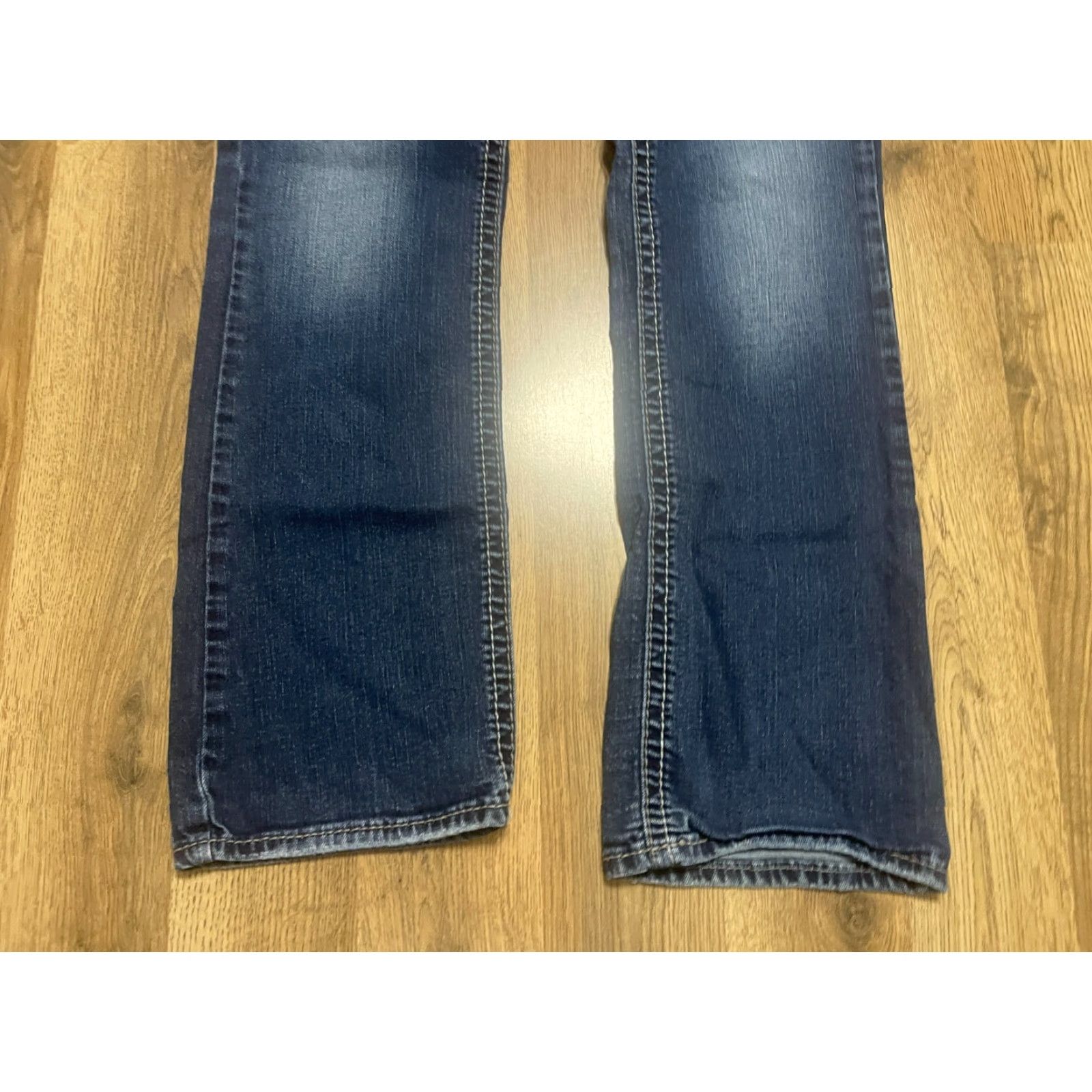 Silver Jeans Co. Silver Jeans Womens Jeans 29/31 Blue Denim Dark Wash SUKI Mid Slim Boot Size 29" - 3 Thumbnail