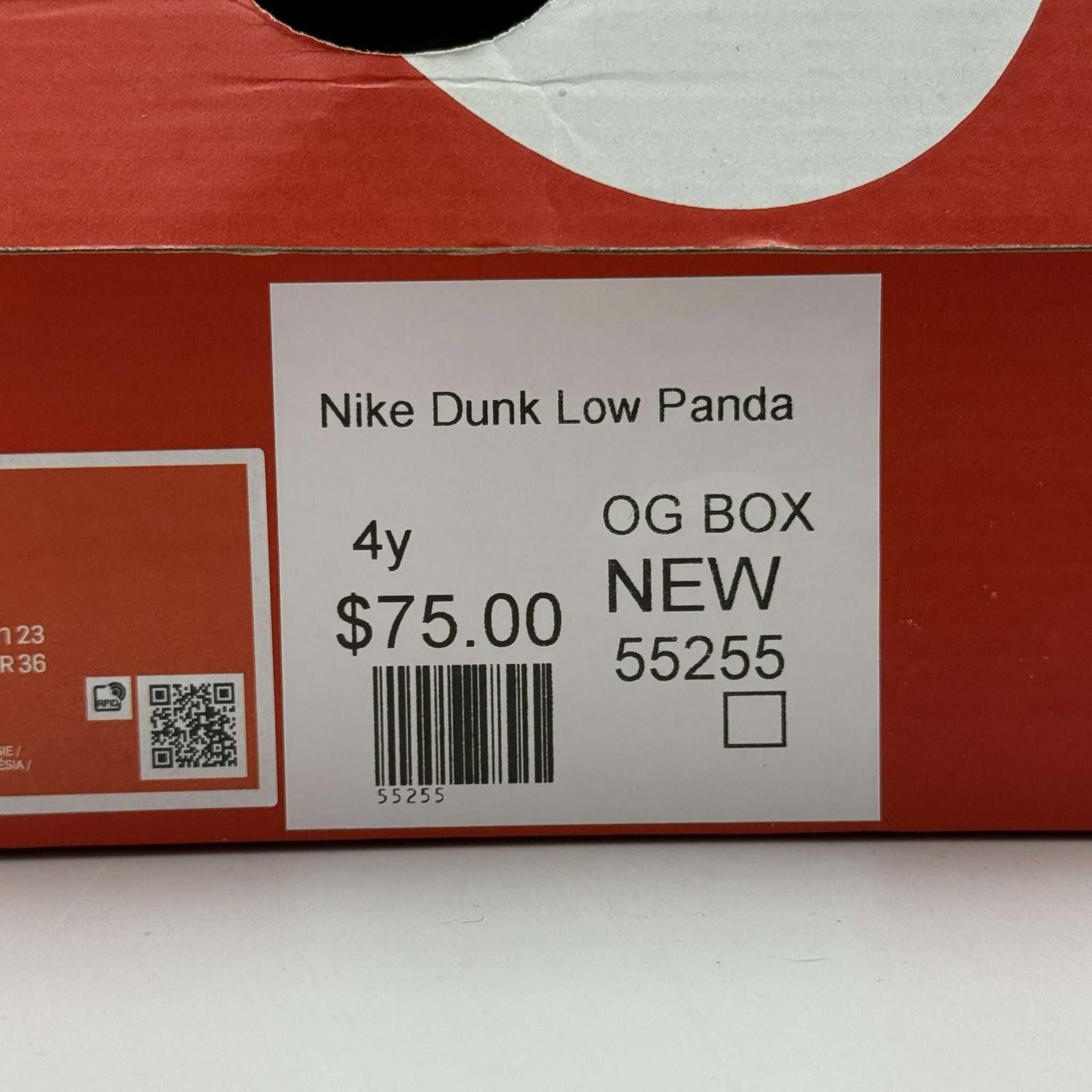 Nike Nike Dunk Low Panda 4Y New with Box Size US 5 / EU 37 - 8 Thumbnail