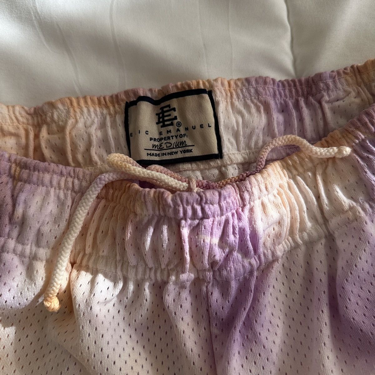 Eric Emanuel EE basic mesh shorts tie dye purple orange Medium Size US 30 / EU 46 - 3 Thumbnail