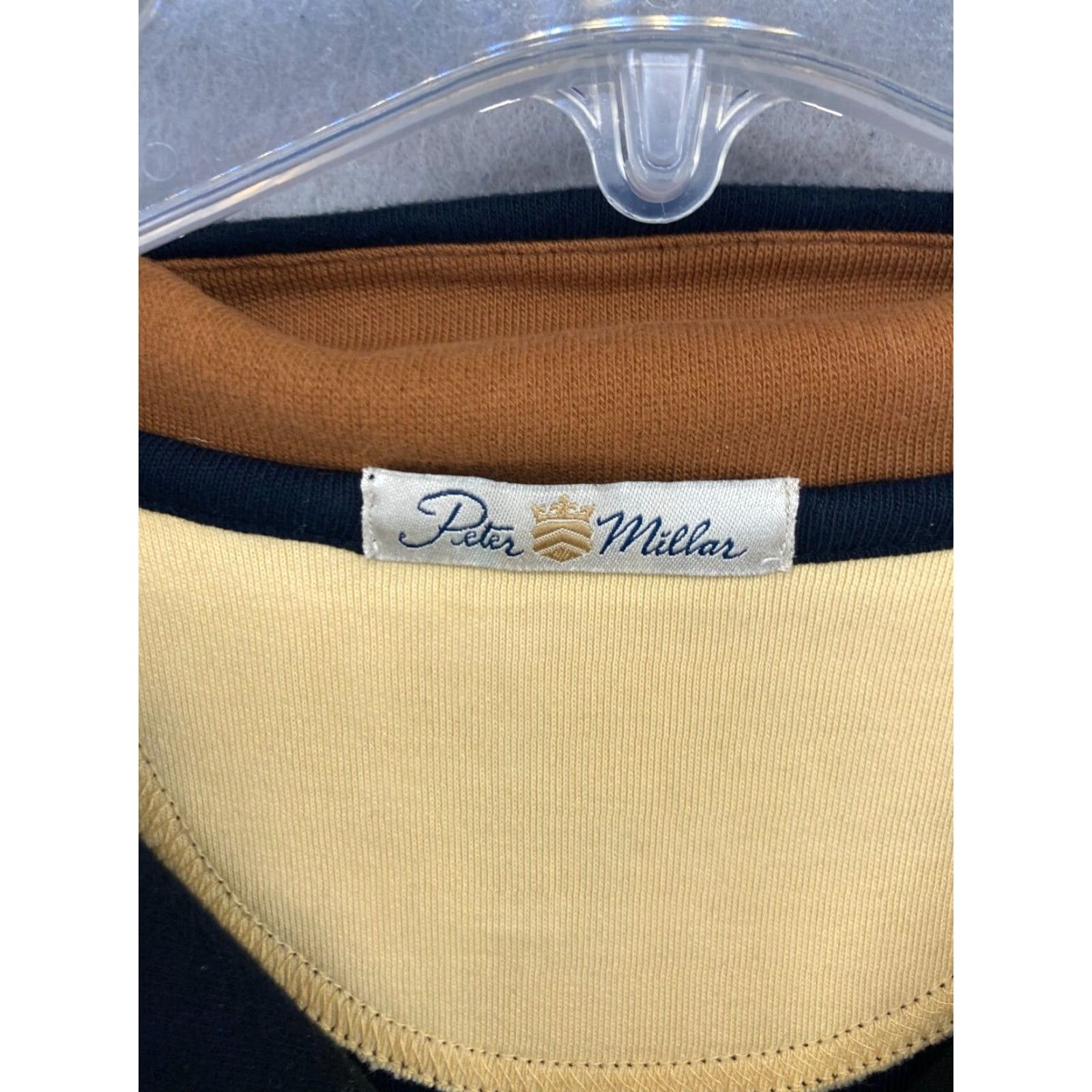 Peter Millar Peter Millar Knit Sweater XL Black Striped Long Sleeve 1/4 Zip Casual Golf Mens Size US XL / EU 56 / 4 - 5 Thumbnail