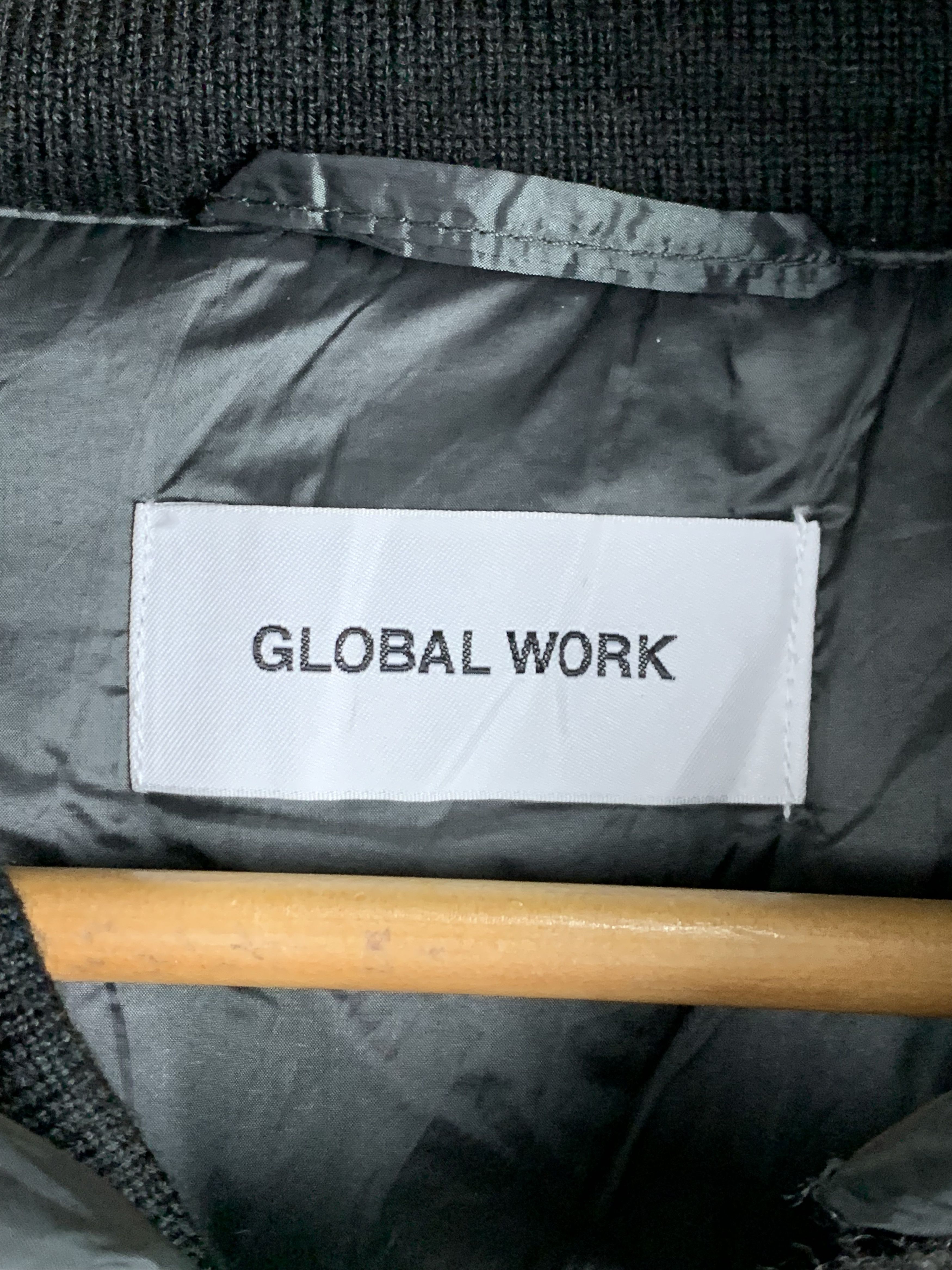 Global Work Vintage Global Work Wool Varsity Jacket Hoodie J0813 Size US M / EU 48-50 / 2 - 8 Thumbnail