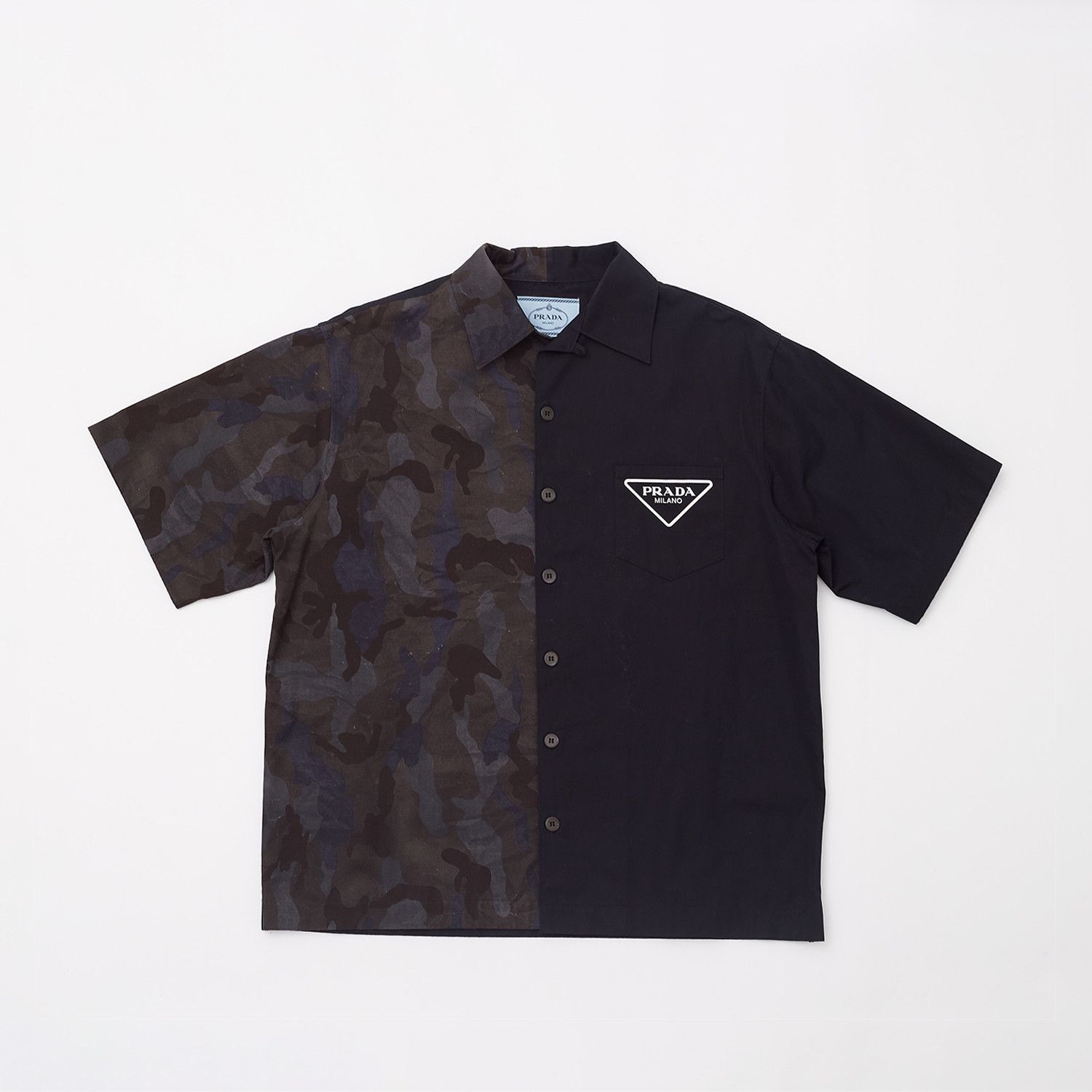 Prada PRADA Double Match Poplin Shirt Size US S / EU 44-46 / 1 - 1 Thumbnail