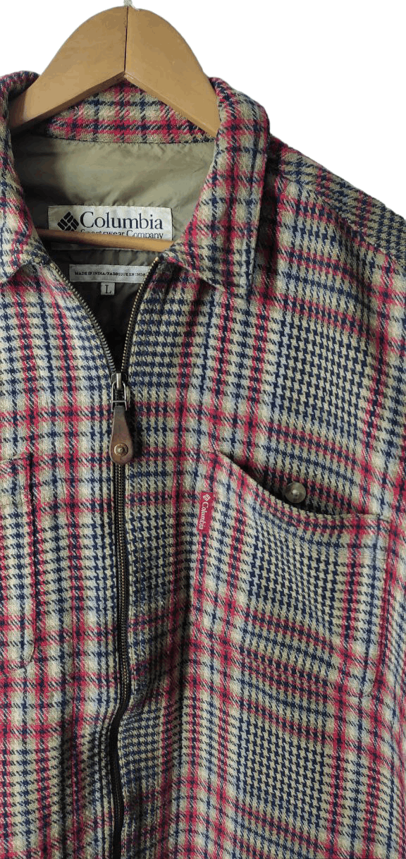 Columbia COLUMBIA SPORTWEAR TARTAN STRIPE WOOL JACKET Size US L / EU 52-54 / 3 - 4 Thumbnail