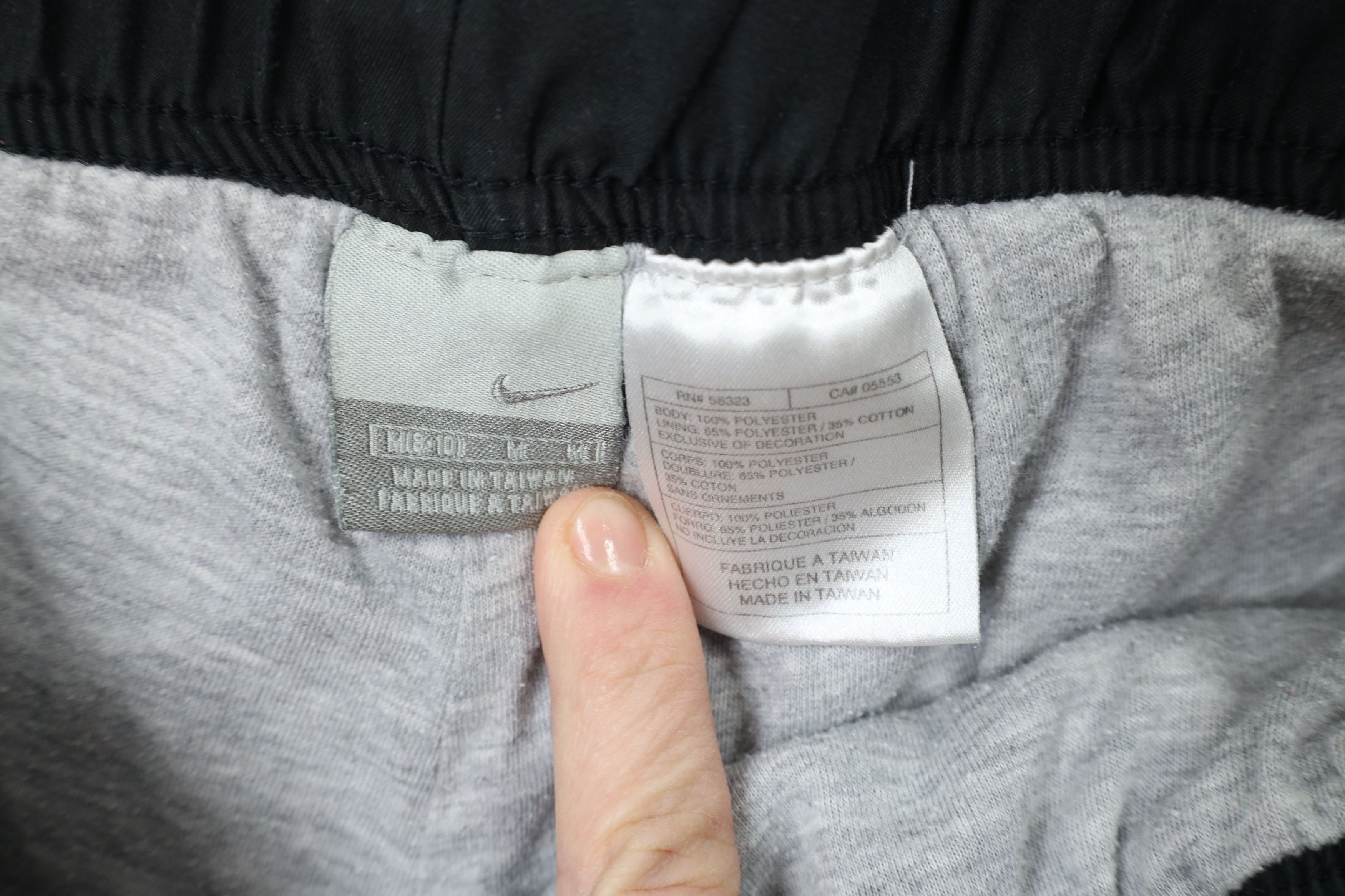 Nike × Vintage Vintage 90s Y2K Nike Travis Scott Mini Swoosh Lined Pants Size 29" - 7 Thumbnail