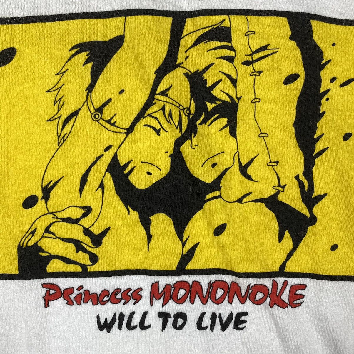 Anime Vintage 1997 PRINCESS MONONOKE Studio Ghibli Collection Tee Size US M / EU 48-50 / 2 - 4 Thumbnail