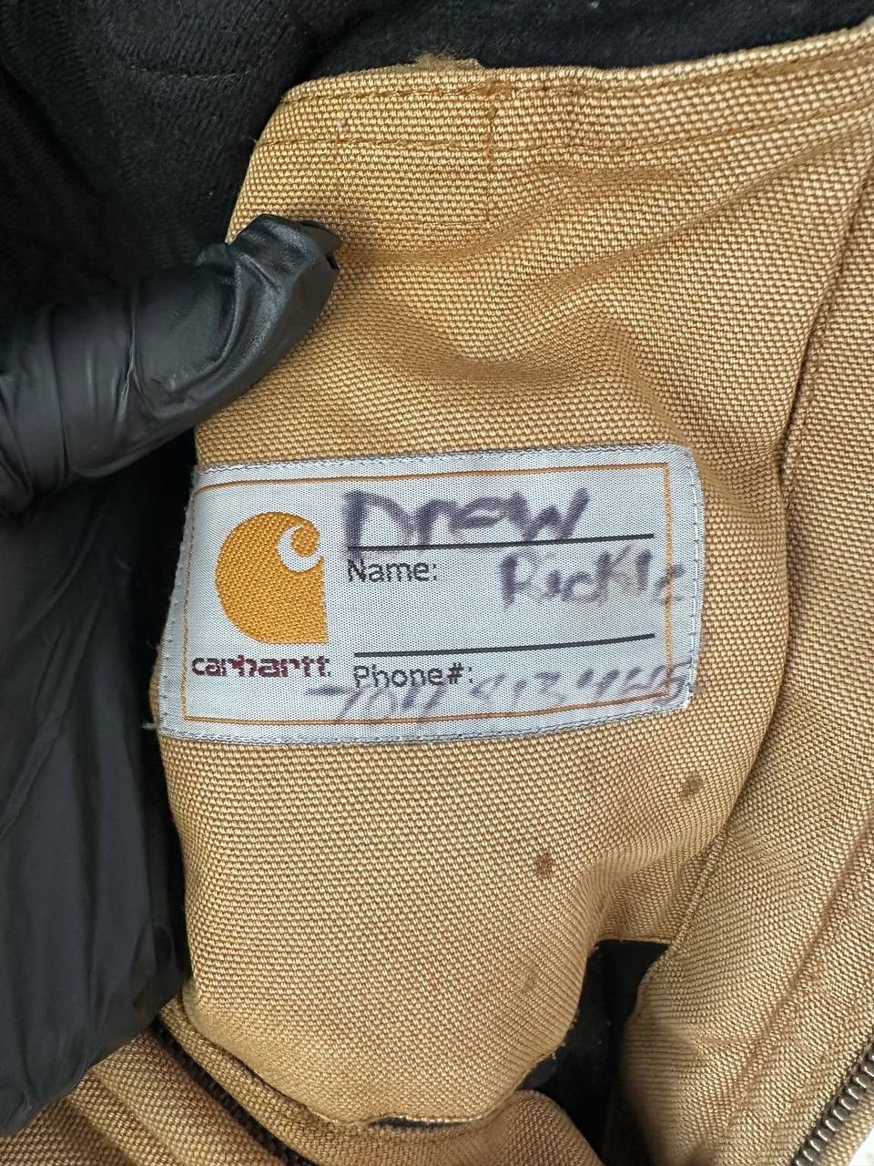 Carhartt × Vintage Carhartt Detroit Vintage Beige Jacket Bomber Y2K Long Sleeve Size XS / US 0-2 / IT 36-38 - 14 Thumbnail