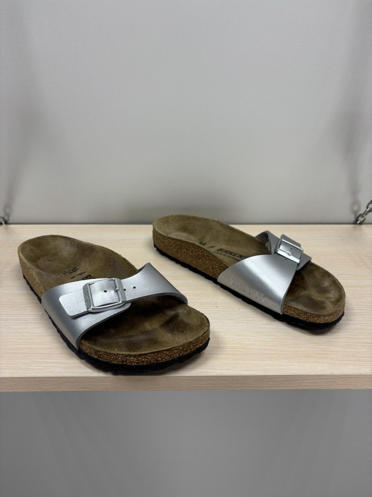 Birkenstock Womens slippers Birkenstock Size 36 Color Gray Size US 6 / IT 36 - 2 Thumbnail