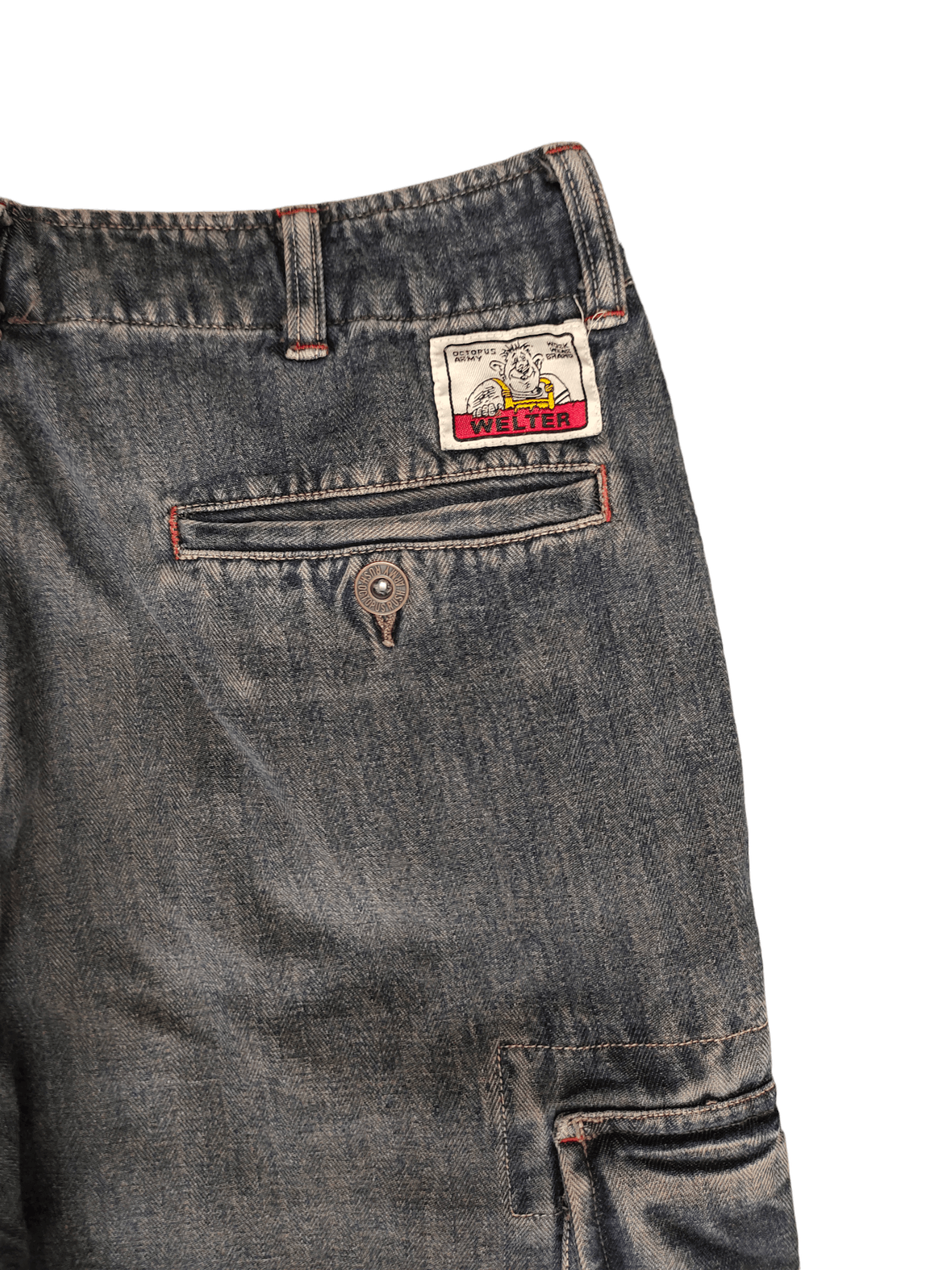 Hysteric Glamour Octopas Army Cargo Hbt Wide Leg Denim Y2k Jnco Baggy Jeans Size US 32 / EU 48 - 12 Thumbnail