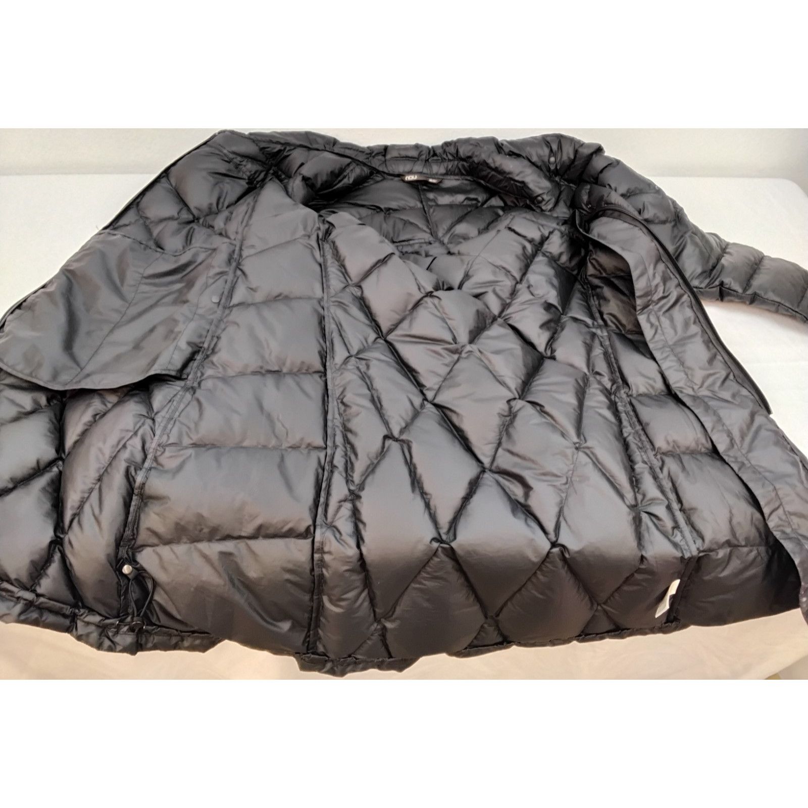 nau Nau Down Parka Coat Women's M Long Black Lightweight Size M / US 6-8 / IT 42-44 - 7 Thumbnail