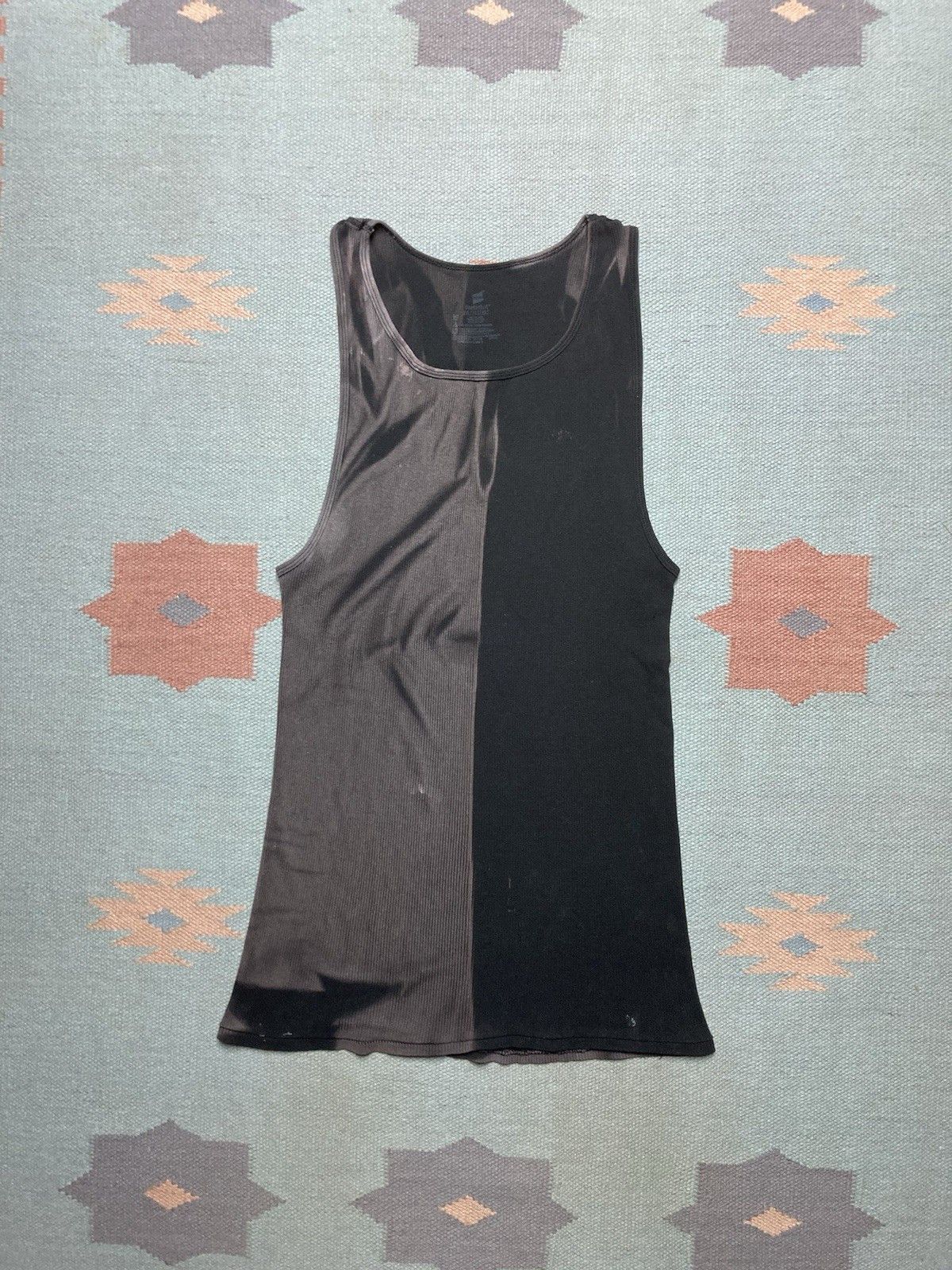 Fruit Of The Loom Fruit loom ribbed tank top shirt faded black goth grunge XL Size US XL / EU 56 / 4 - 1 Thumbnail