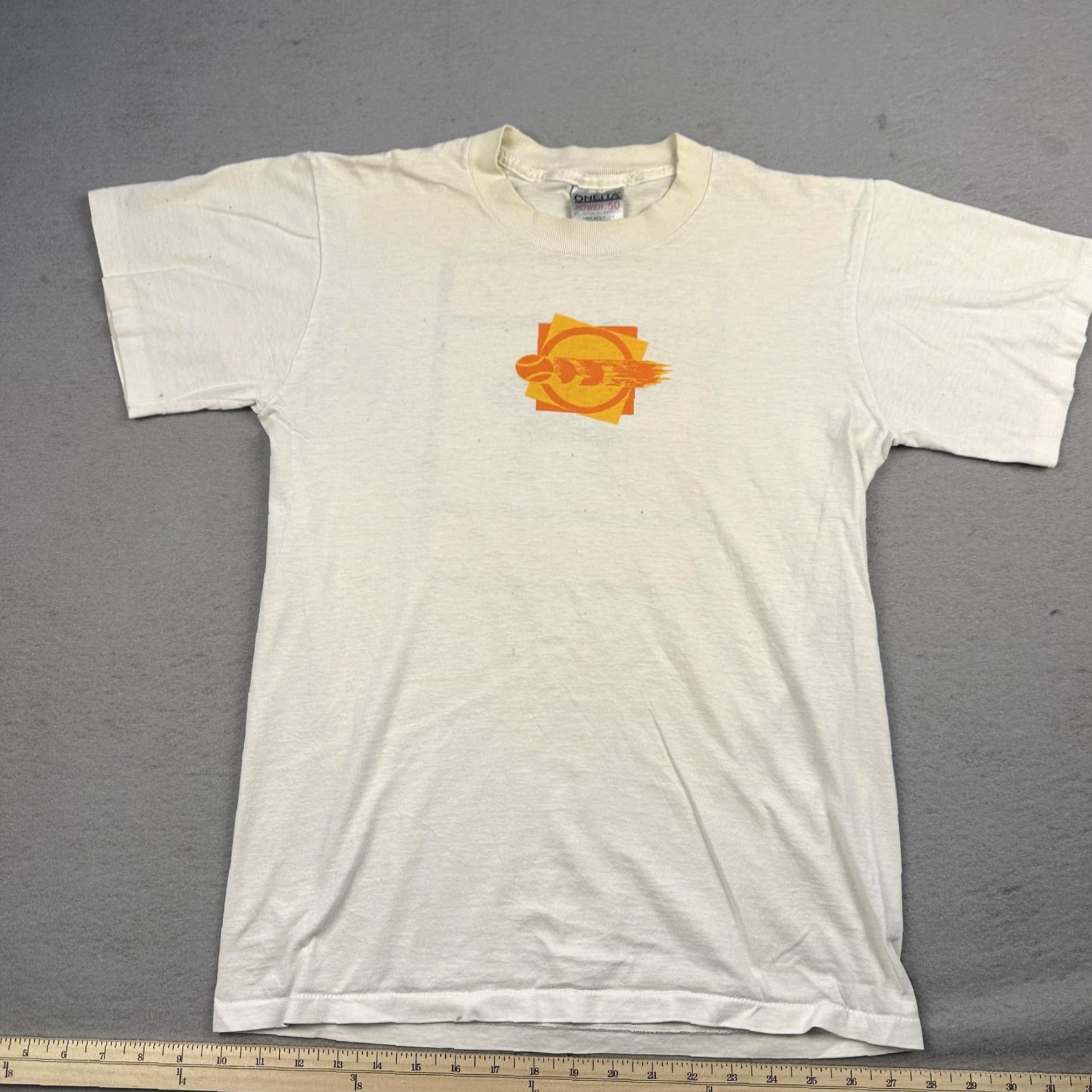 Vintage VINTAGE Corona Tennis Shirt Mens M White Oneita 50/50 Graphic Tee 90s Size US M / EU 48-50 / 2 - 2 Thumbnail