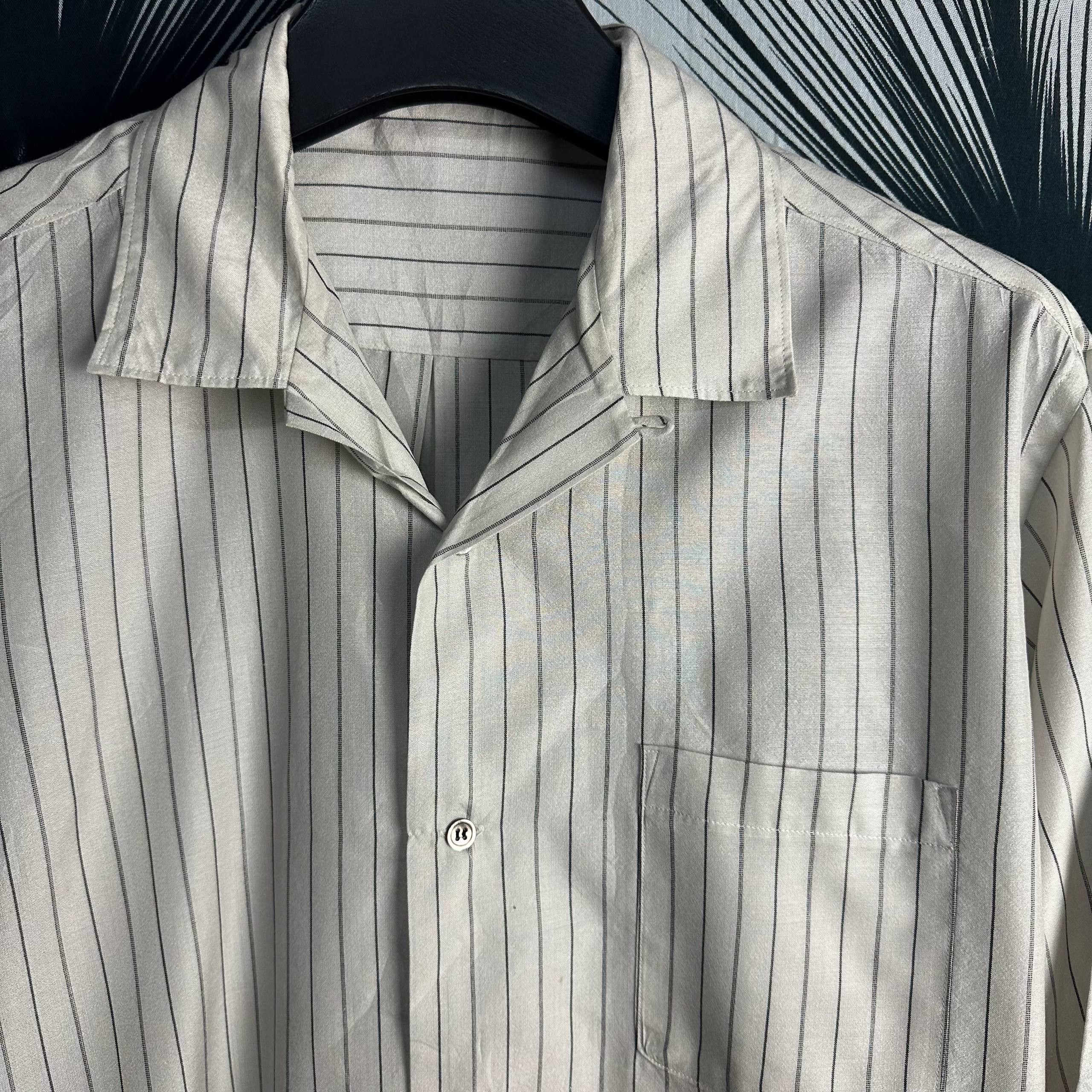 Yohji Yamamoto Archive Vintage 90s Yohji Yamamoto Y’s For Men Striped Shirt Size US XXL / EU 58 / 5 - 6 Thumbnail
