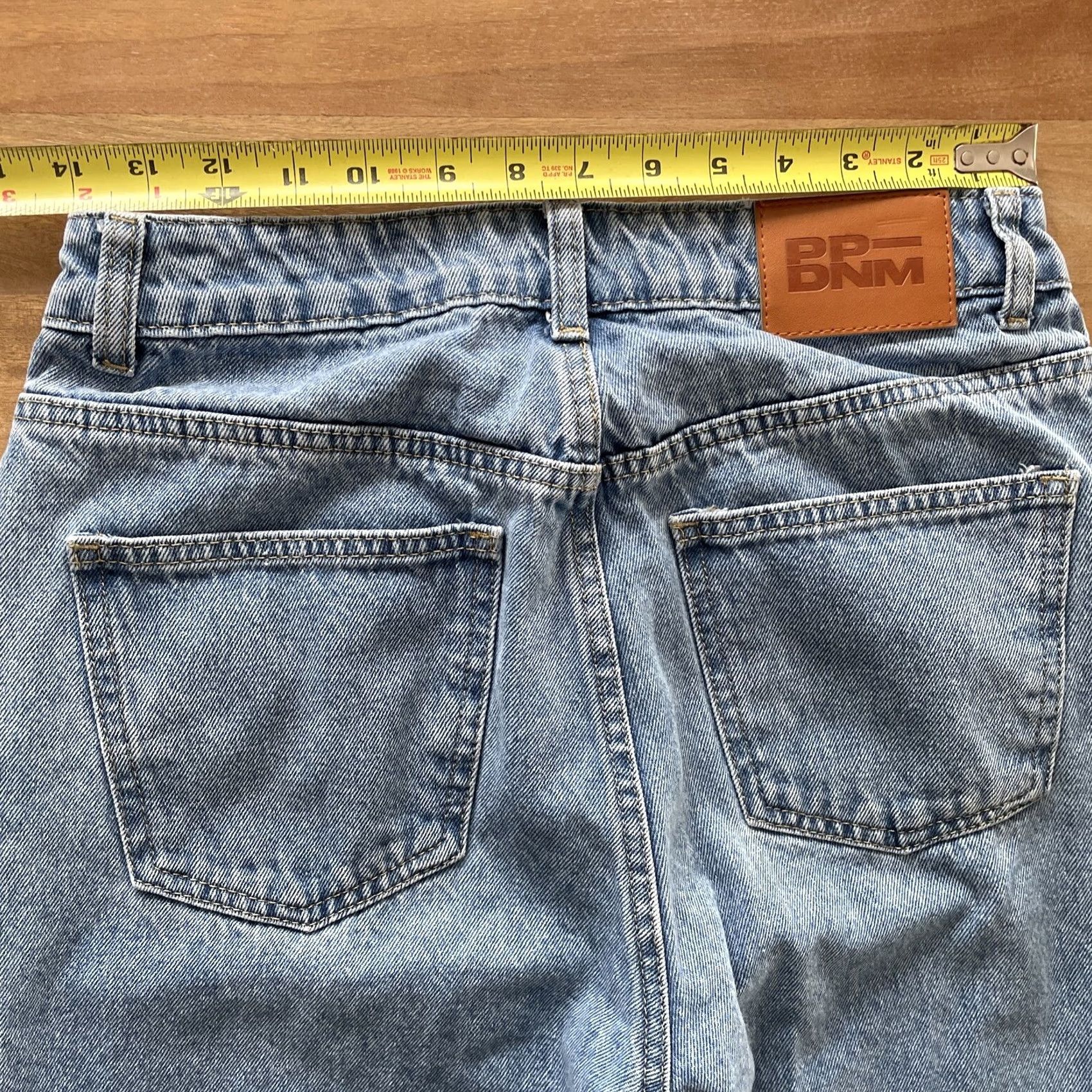 PRINCESS POLLY Princess Polly Baggy Straight Jeans Women 6 (28x29) Light Wash Strai​ght 90s Grunge Hip Hop USA Womens Size 28" / US 6 / IT 42 - 5 Thumbnail