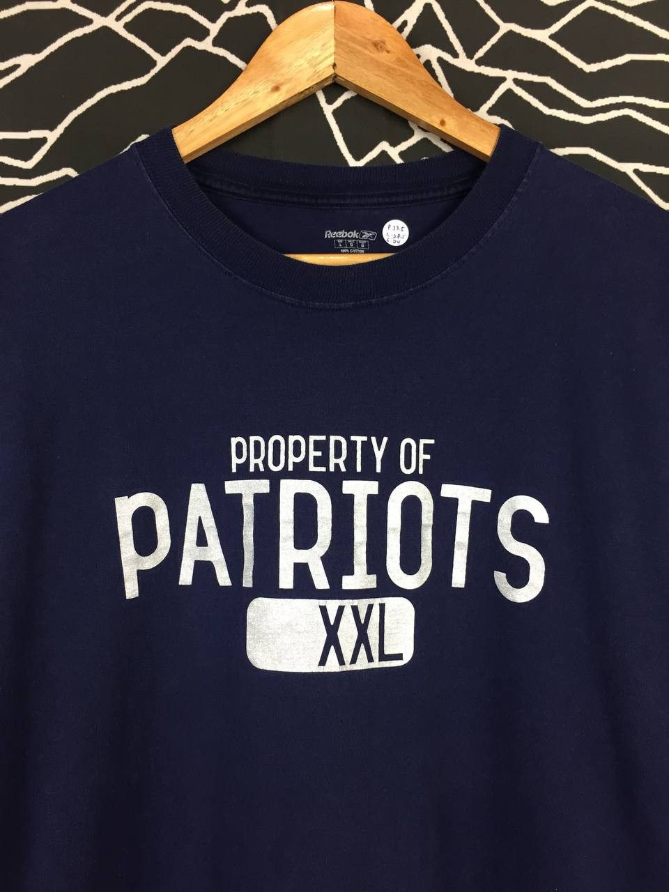 Reebok × Vintage Vtg Reebok Property Of Patriots Longsleeve Tee Size US L / EU 52-54 / 3 - 3 Thumbnail