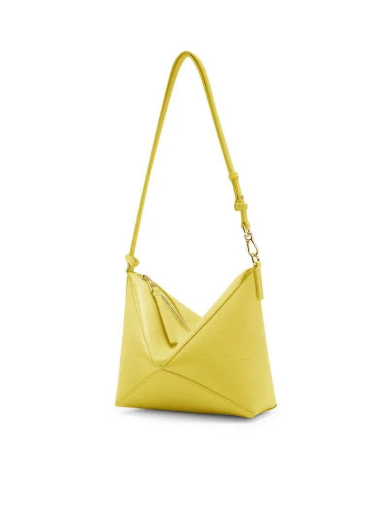 Loewe LOEWE Puzzle Fold Yellow Leather Pouch New Authentic Size ONE SIZE - 2 Thumbnail