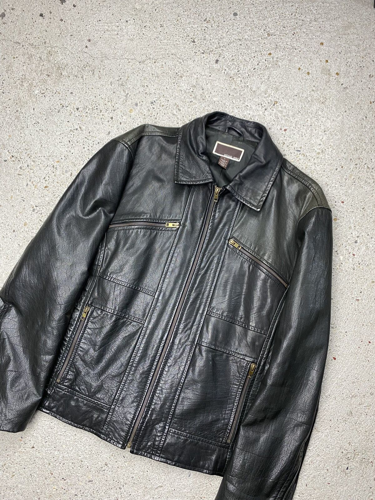 Michael Kors Michael kors leather jacket black Size US L / EU 52-54 / 3 - 2 Thumbnail