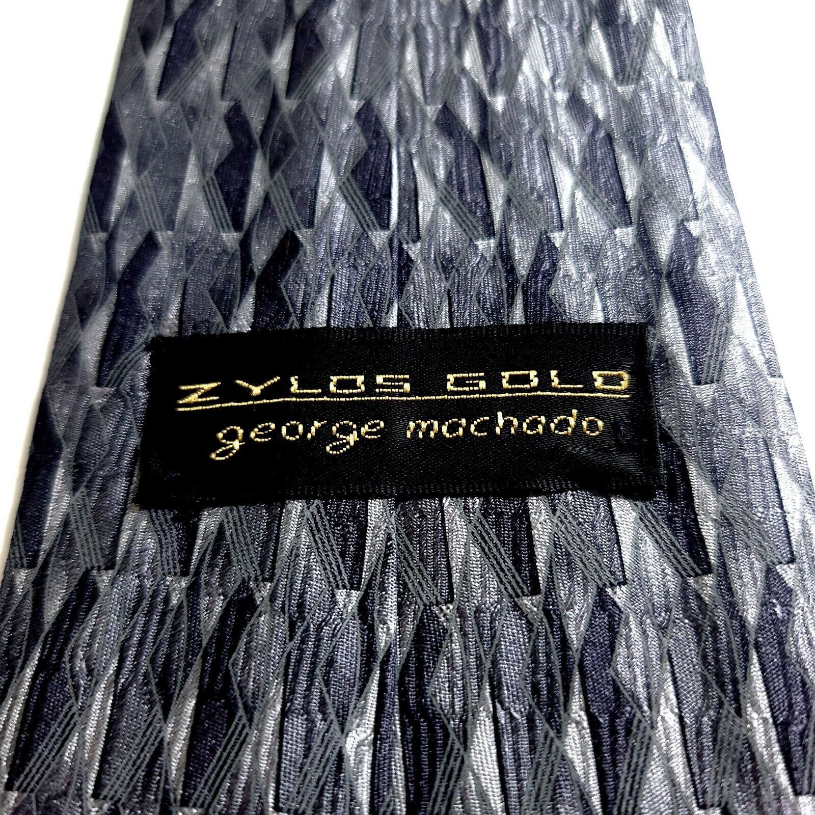 Designer George Machado Zylos Gold Woven Gray Abstract Geometric Wide Size ONE SIZE - 3 Thumbnail