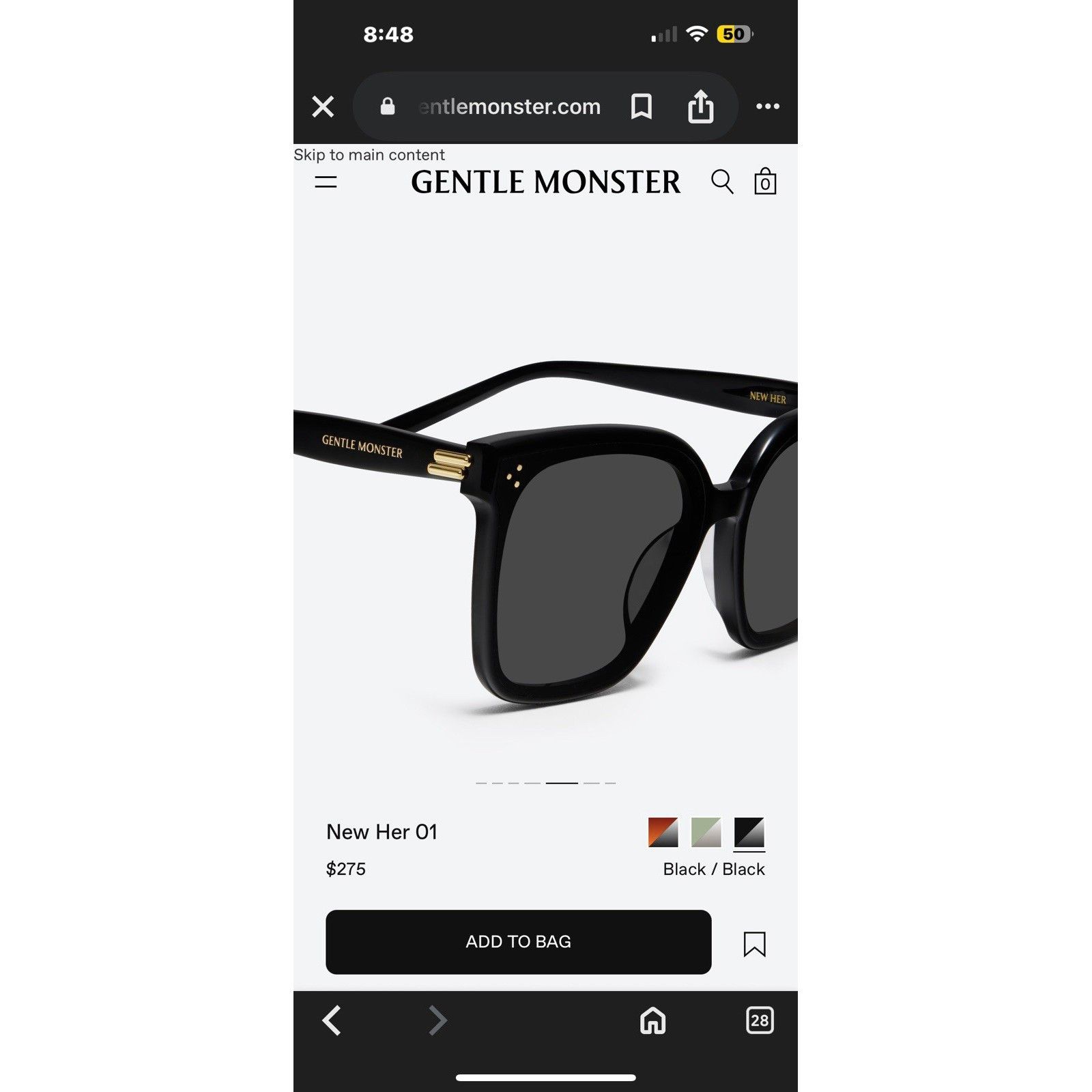 Gentle Monster COMPLETE SET GENTLE MONSTER HER 01 Sunglasses Size ONE SIZE - 4 Thumbnail