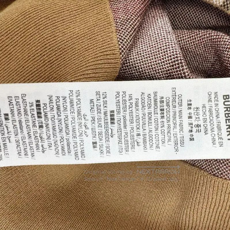 Burberry Burberry Color Block Women's Midi Skirt. Size 22" - 4 Thumbnail