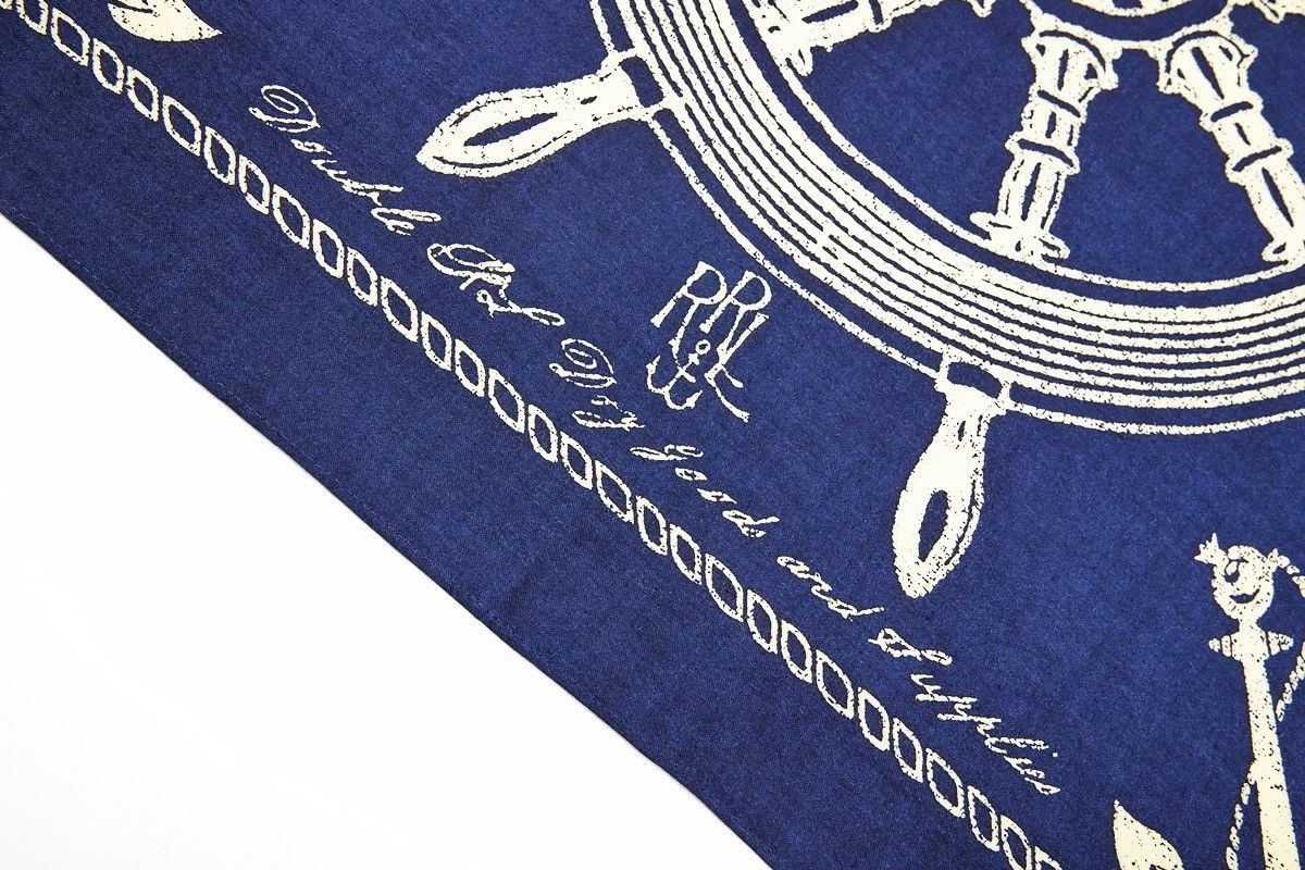 RRL Ralph Lauren RRL INDIGO Bandana COTTON Scarf handkerchief Size ONE SIZE - 4 Thumbnail