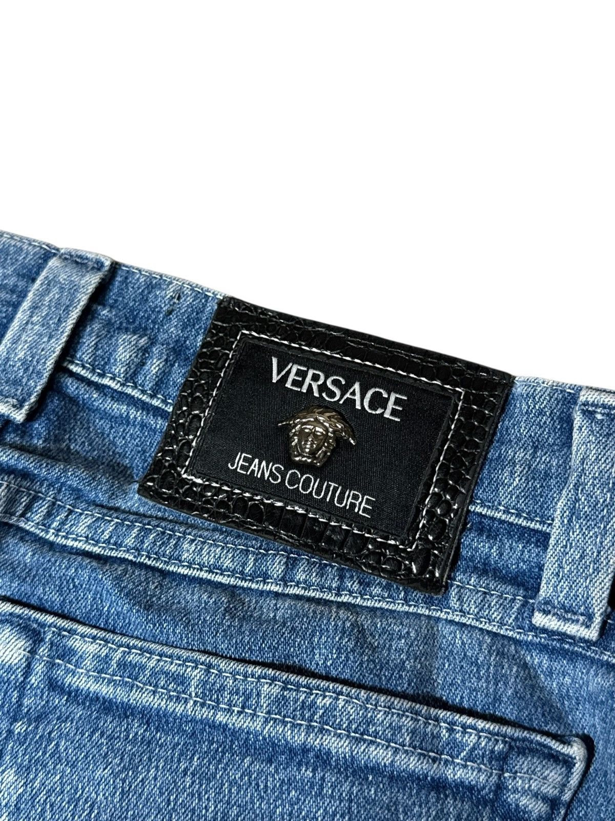 Versace Vintage Versace Jeans Couture Jeans Denim 90s Blue Pants Size US 31 - 4 Thumbnail