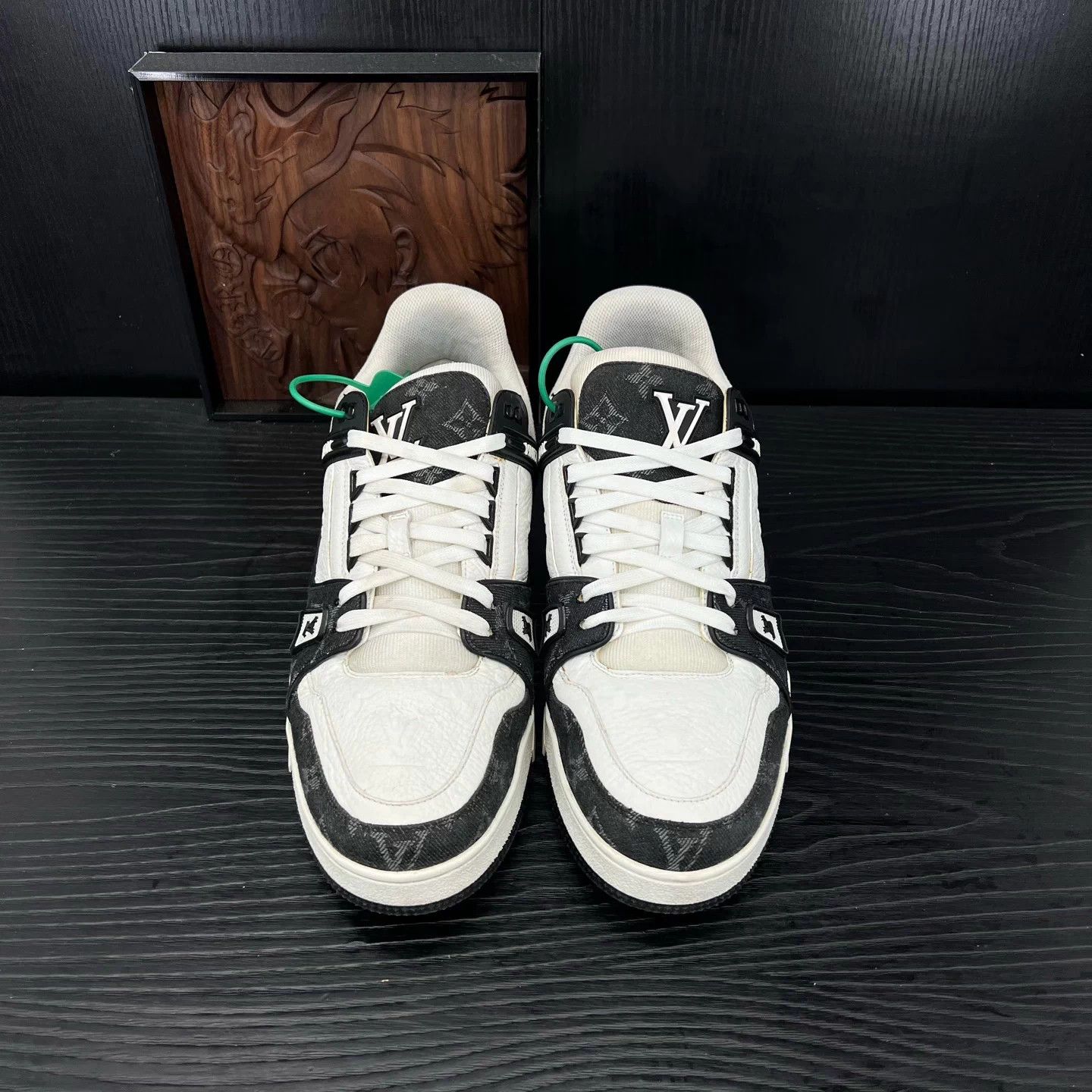 Louis Vuitton LV Trainer Black & White 10 New Size US 11 / EU 44 - 4 Thumbnail