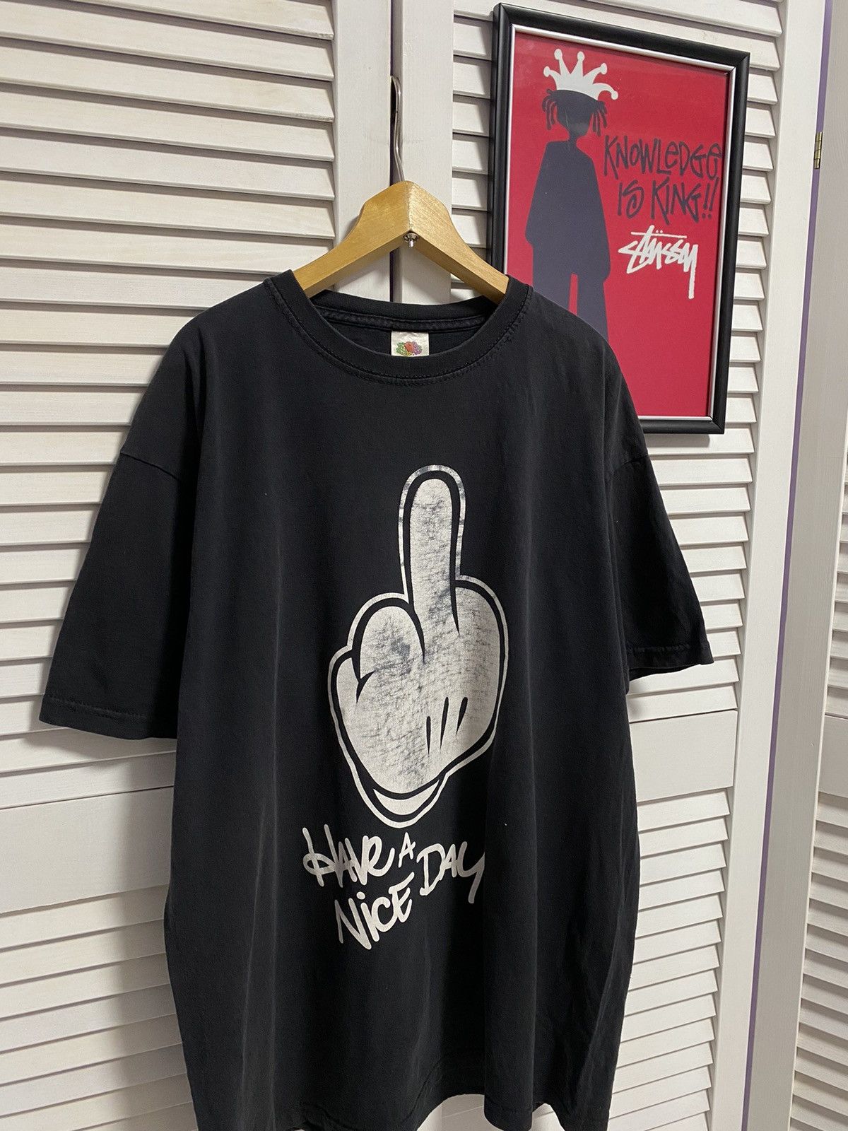 Band Tees Vintage T Shirt Band Rock Tee Have A Nice Day Fukc Size US L / EU 52-54 / 3 - 2 Thumbnail