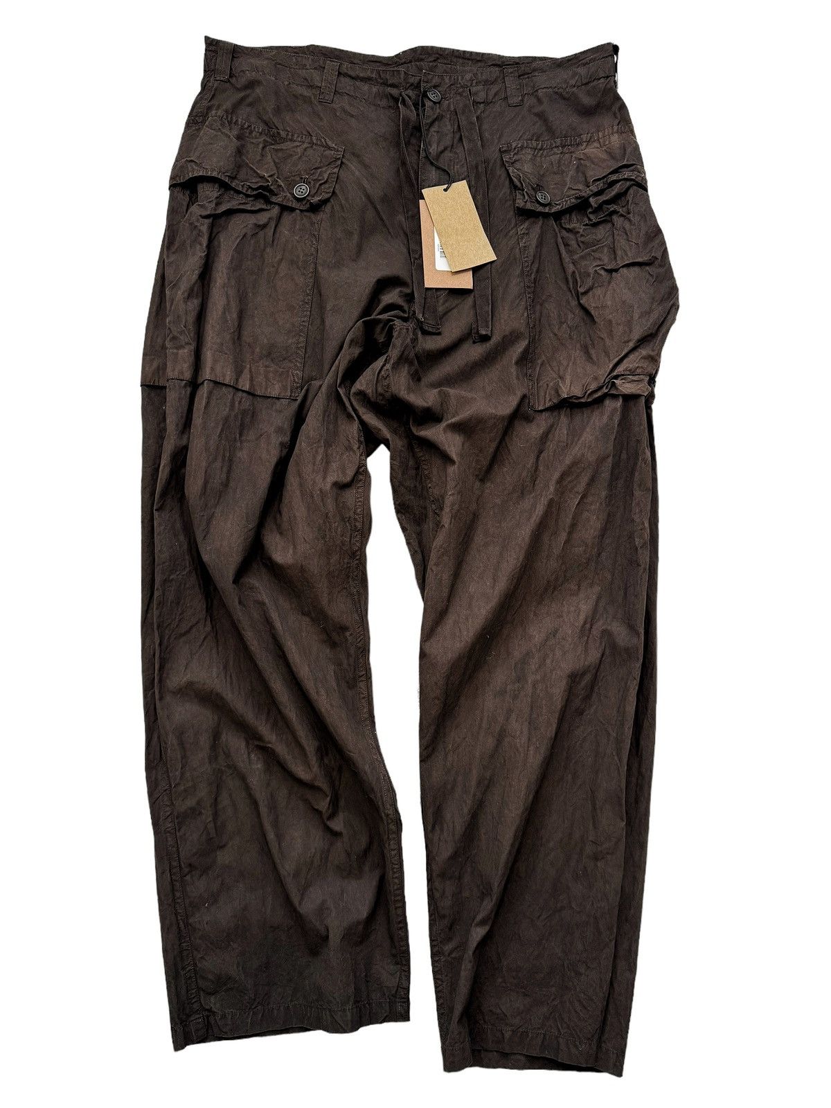Beaugan Sz1 Monkey Cargo Mud Dye Pants (Brown) Size US 32 / EU 48 - 5 Thumbnail