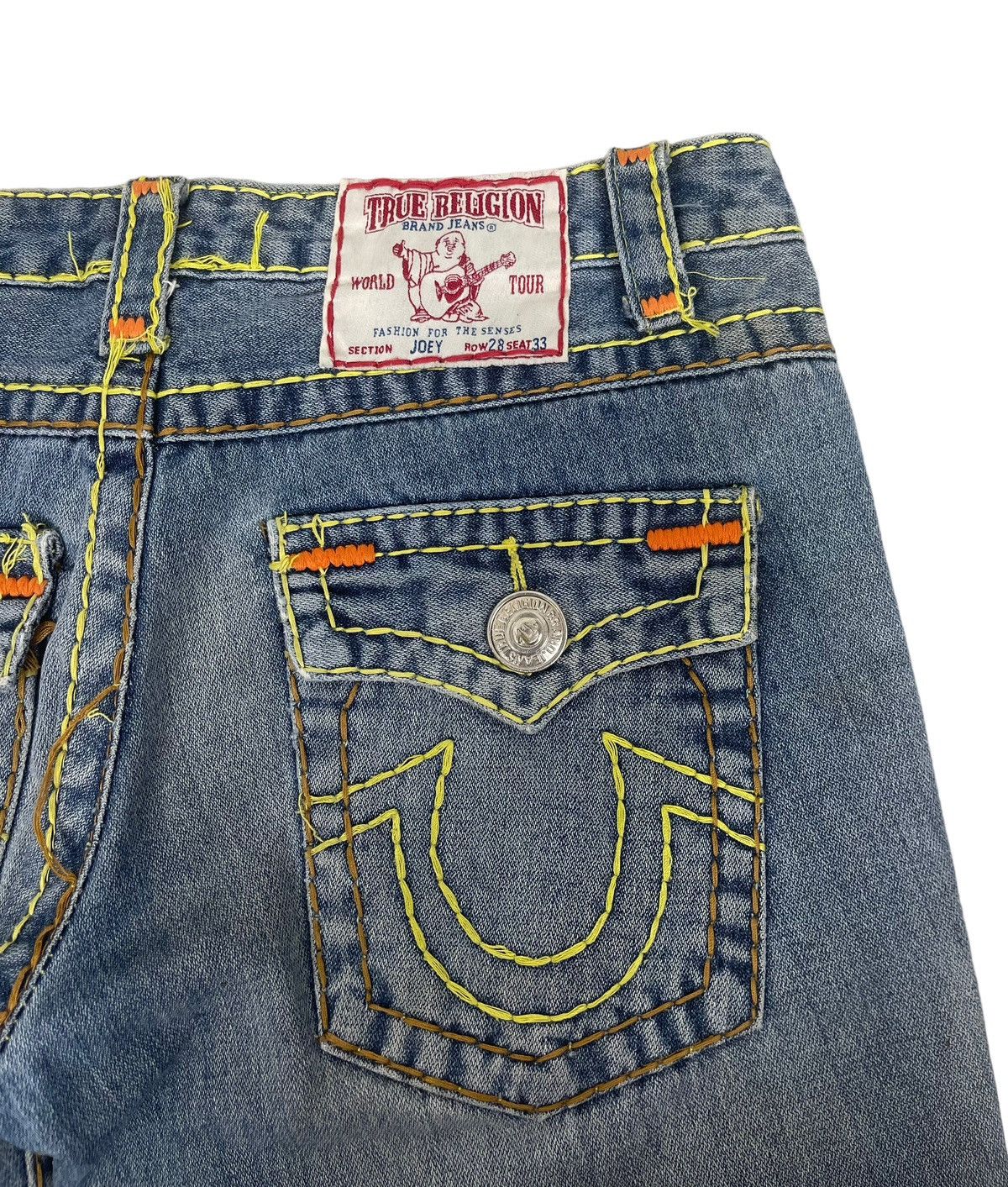True Religion FLARED Vintage Distressed True Religion Joey Jeans Size US 30 / EU 46 - 7 Thumbnail