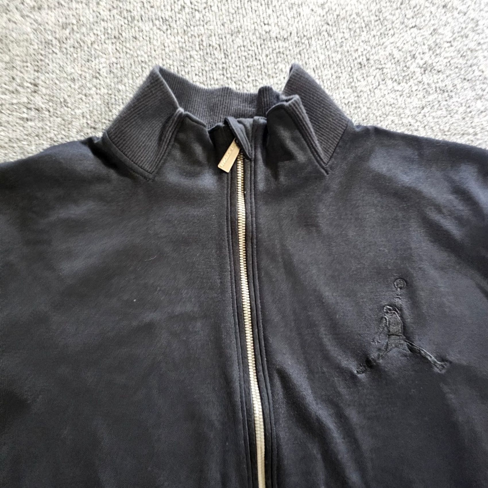 Nike VINTAGE Nike Sweatshirt Men Large Black Jordan Full Zip Long Sleeve Pockets Athletic Y2K Size US L / EU 52-54 / 3 - 2 Thumbnail