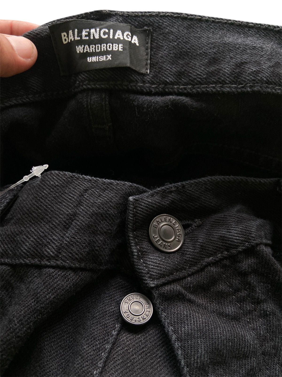 Balenciaga Balenciaga Wardrobe Unisex Black Denim Jeans Size US 32 / EU 48 - 16 Thumbnail