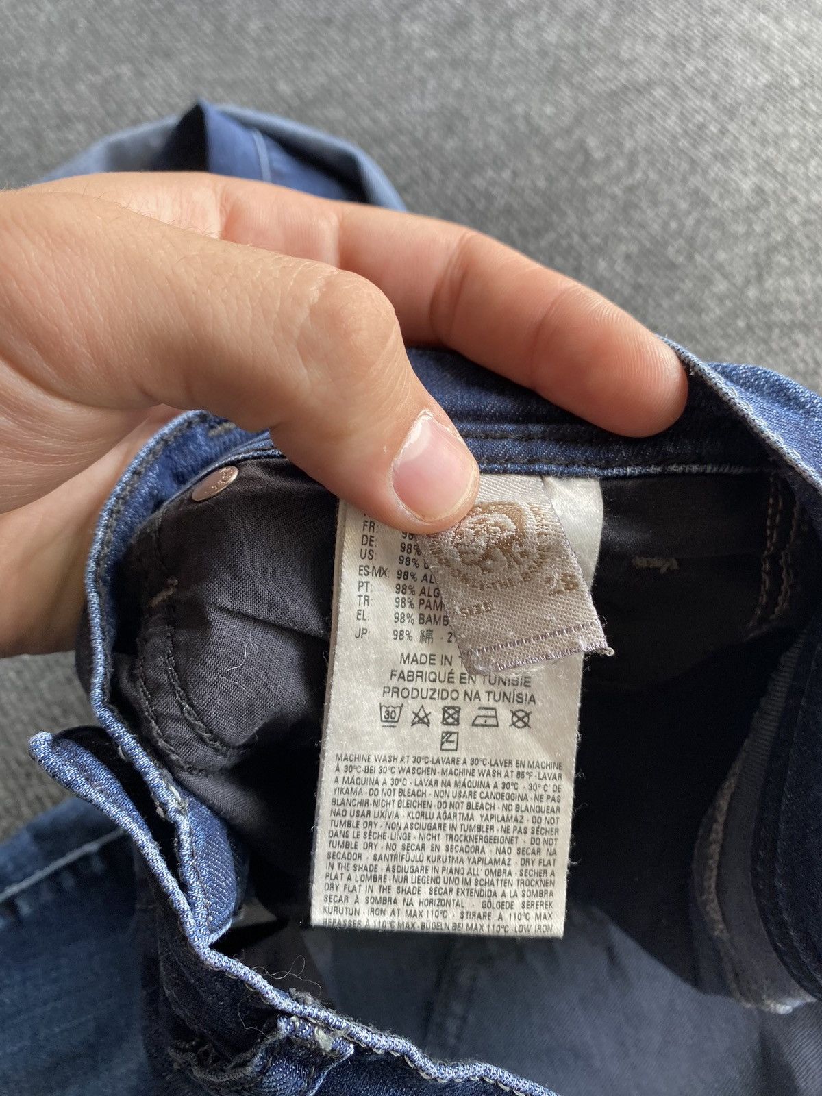 Diesel 🔥Opium Punk Diesel francy blue jeans women 28 alt goth emo Size 28" / US 6 / IT 42 - 4 Thumbnail