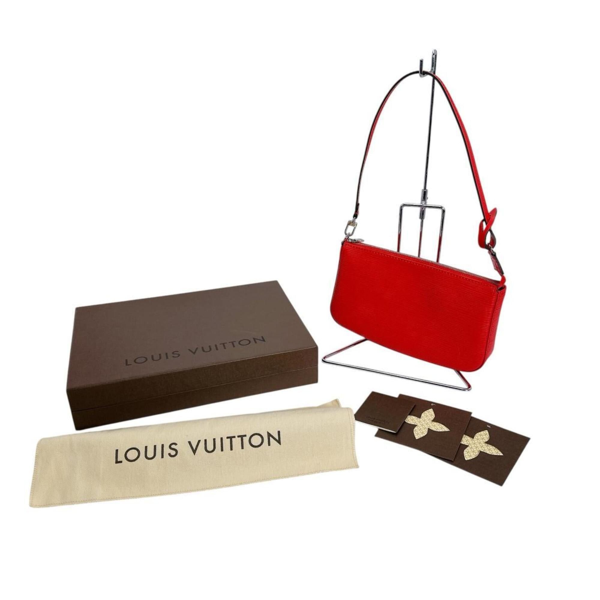 Louis Vuitton Louis Vuitton Pouch Pochette Accessoires Epi Leather M41157 Bag Red Size ONE SIZE - 1 Thumbnail