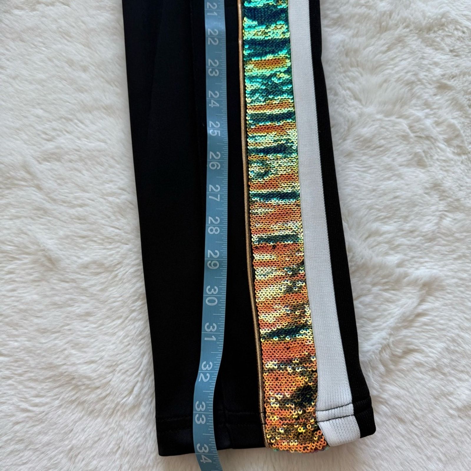 Pam & Gela NEW!!! PAM&GELA women pants with sequins size P Size 27" / US 4 / IT 40 - 8 Thumbnail