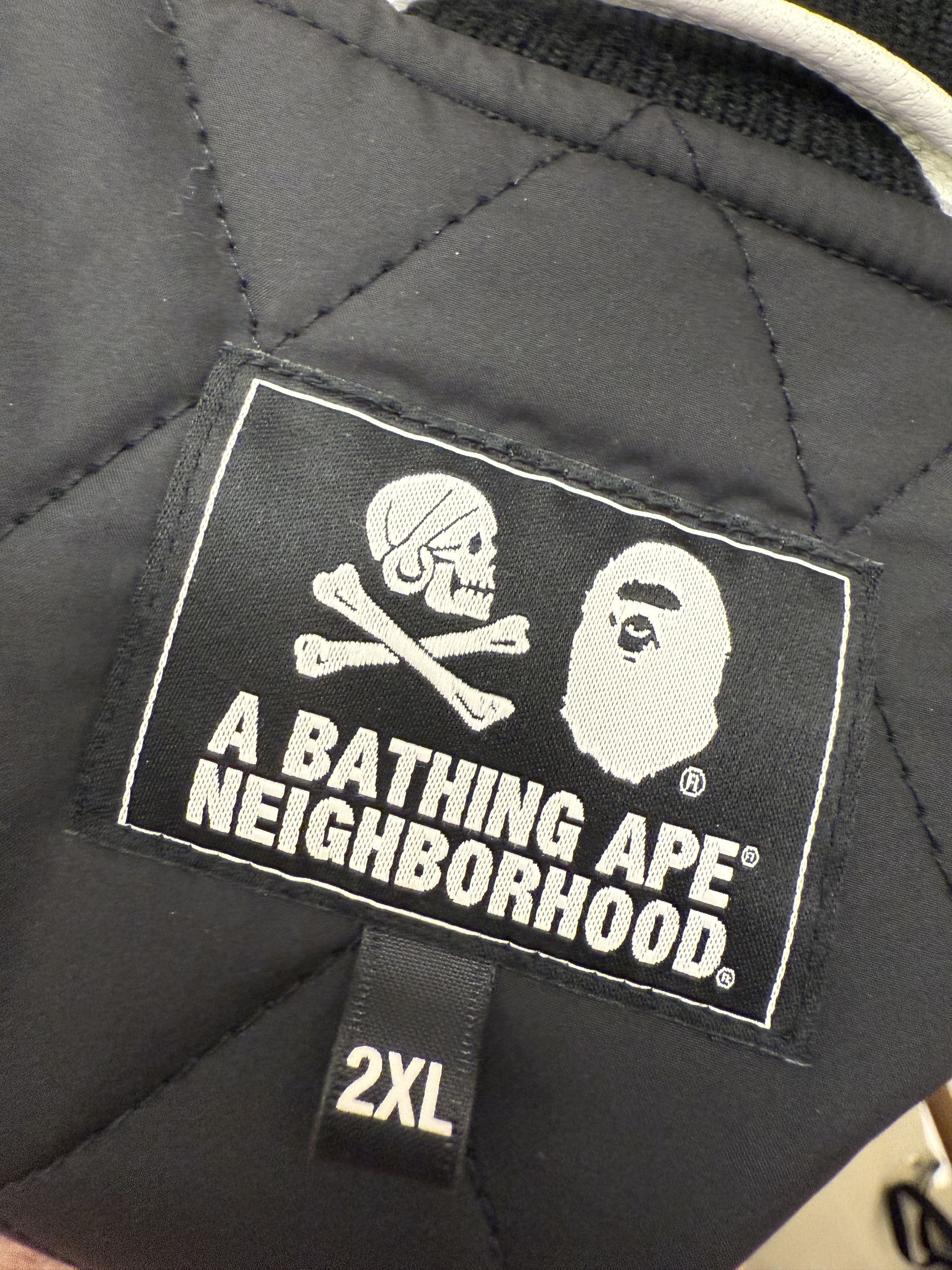 Bape × Neighborhood BAPE x NEIGHBORHOOD VARSITY JACKET Size US XXL / EU 58 / 5 - 6 Thumbnail